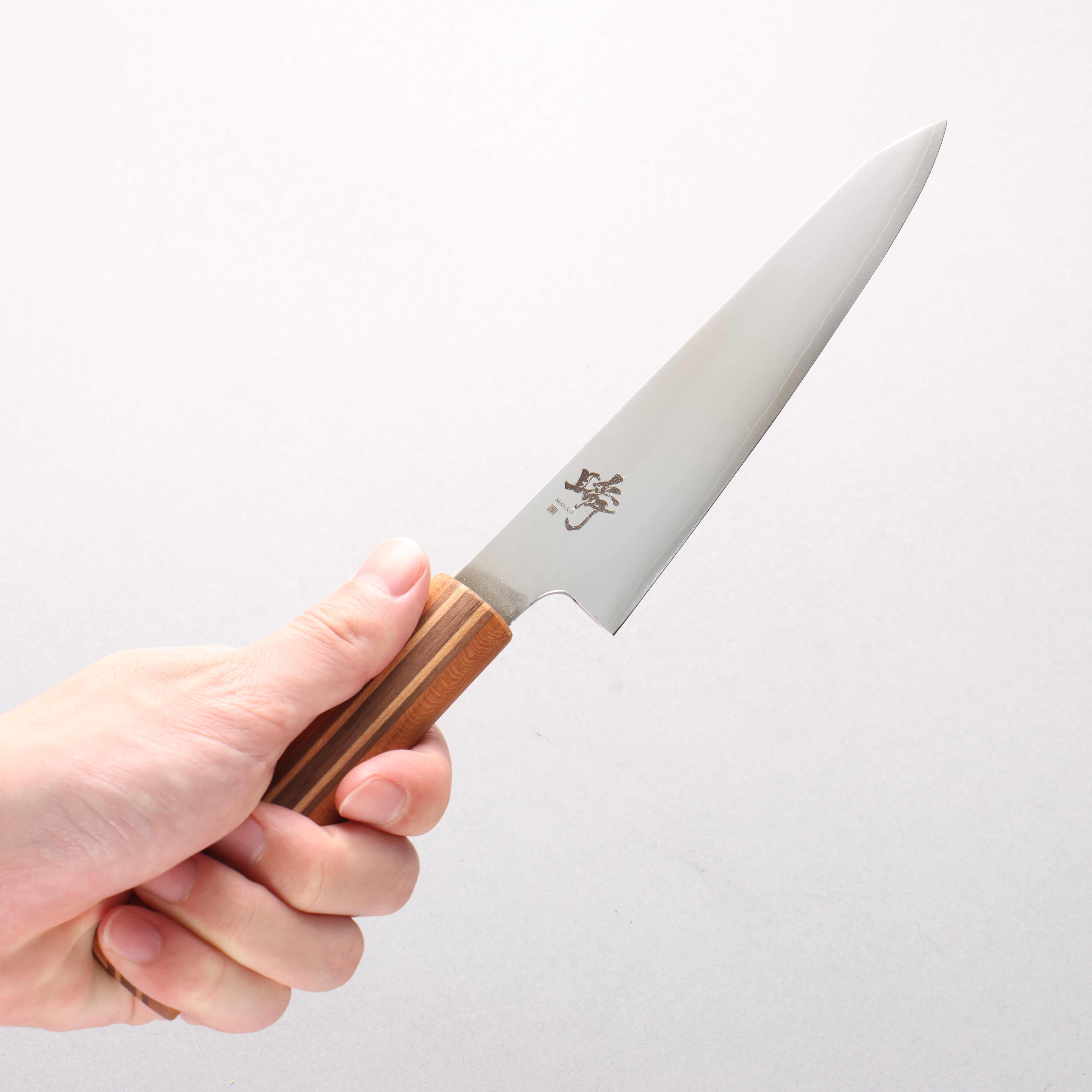 Shigeki Tanaka Majiro Silver Steel No.3 Petty-Utility 150mm Maple, Cherry, Walnut Handle - Japanny - Best Japanese Knife