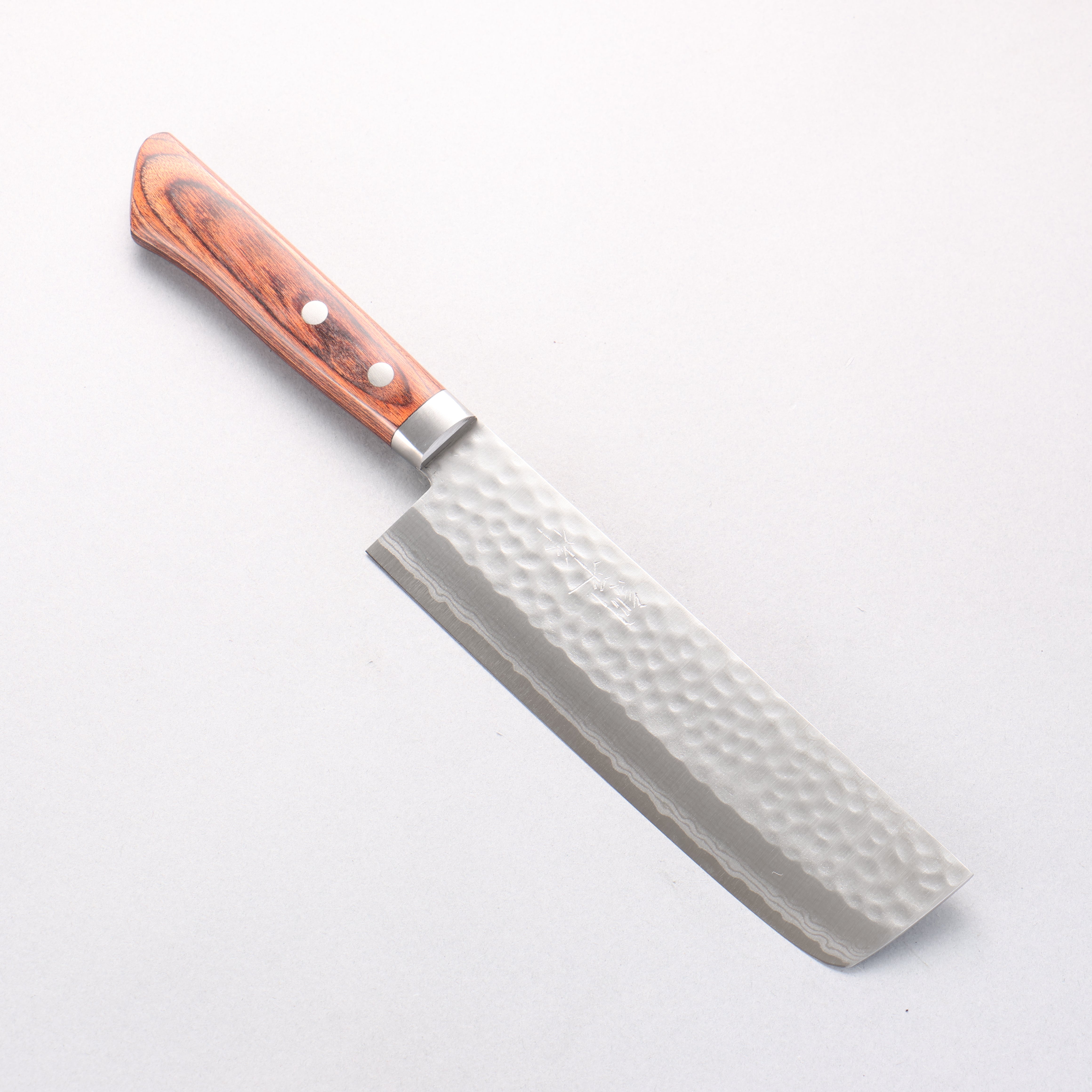 Kunihira Kokuryu VG10 gehämmerter Damaszener Usuba, 165 mm, Mahagonigriff