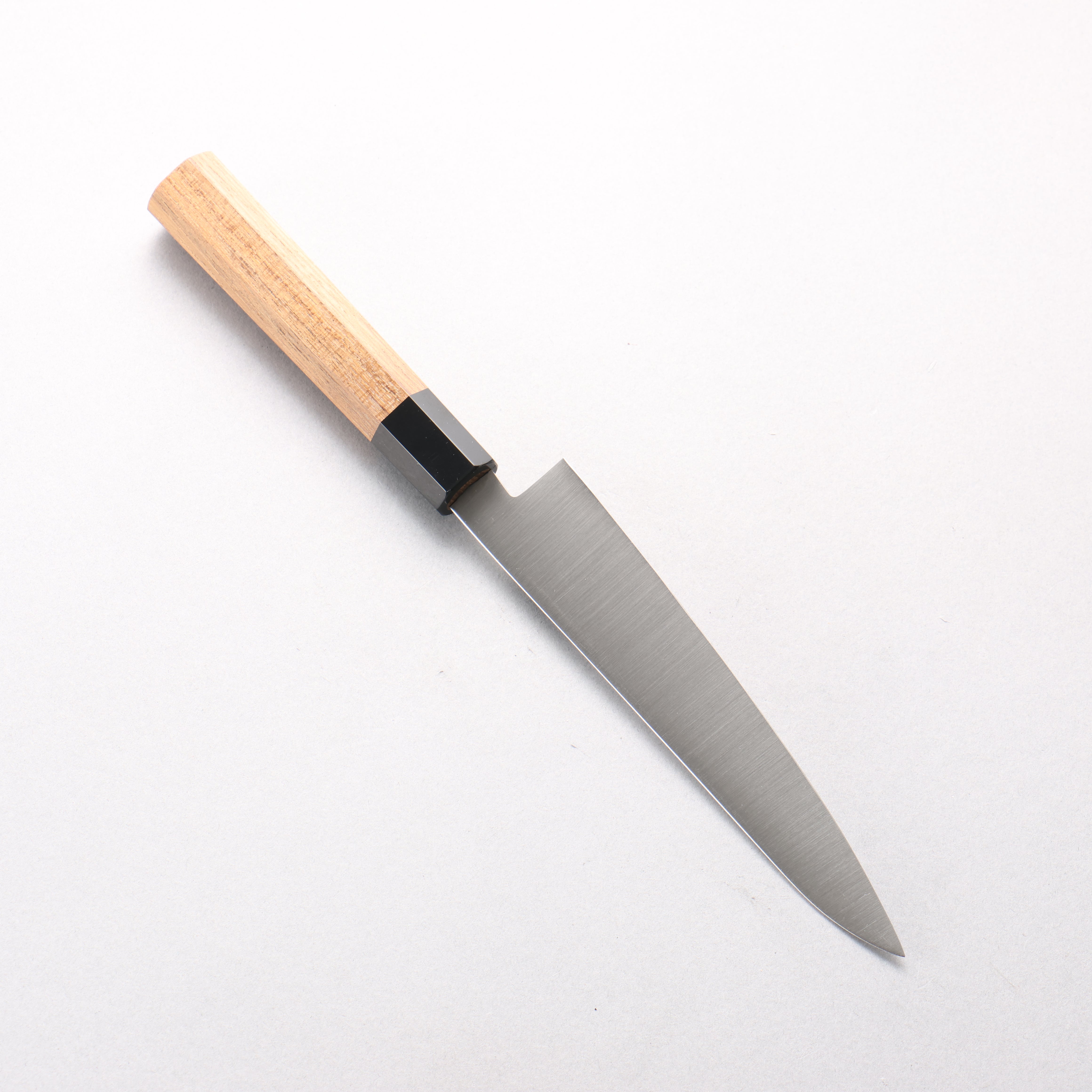 Seisuke Stainless Steel Petty-Utility 150mm Teak (ferrule: Black Plastic) Handle