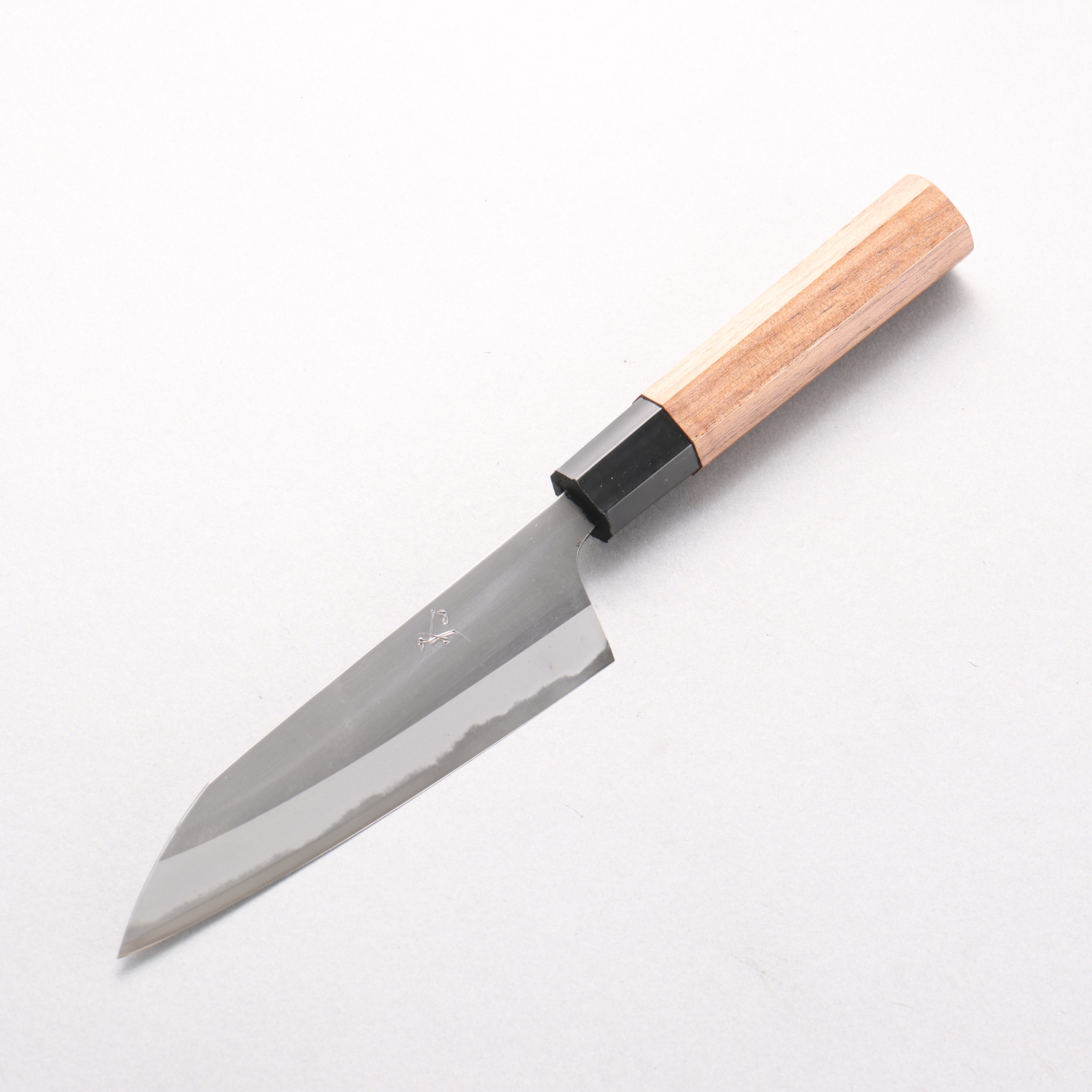 Daisuke Nishida White Steel No.1 Migaki Finished Petty-Utility 130mm Walnut Handle - Japanny - Best Japanese Knife