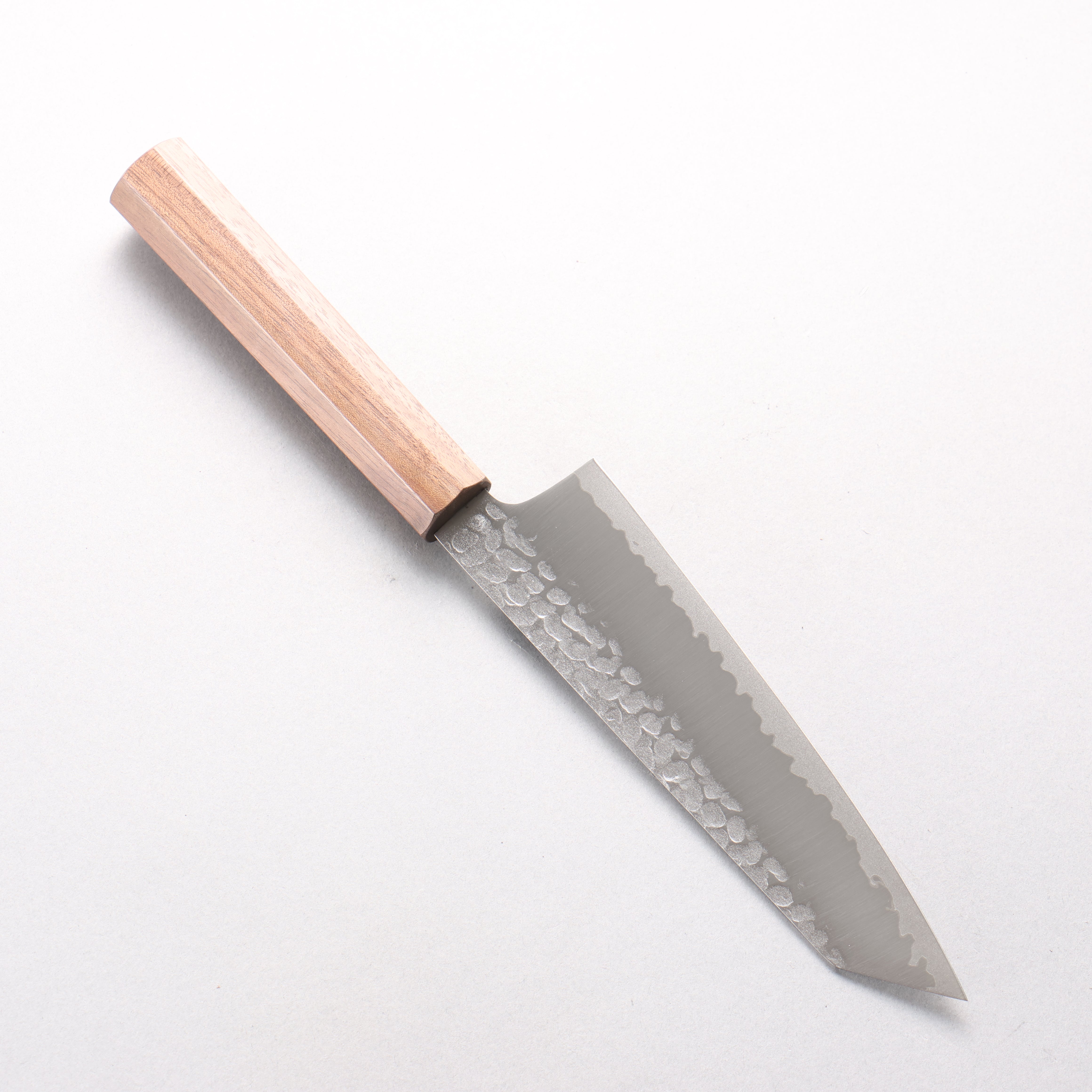 Oul VG10 Hammered Kiritsuke Santoku 165mm Walnut Handle - Japanny - Best Japanese Knife