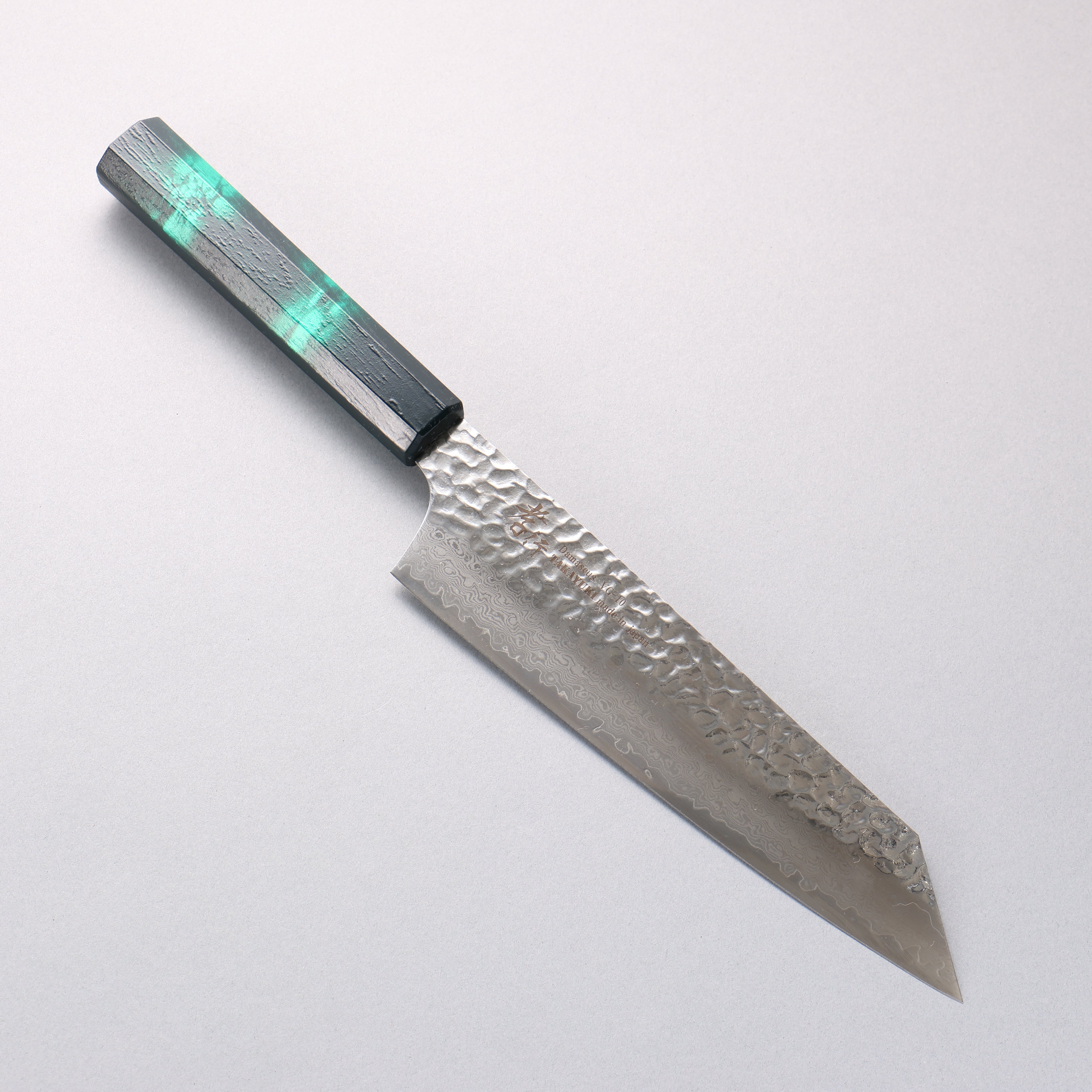 Sakai Takayuki Nanairo VG10 33 Layer Kengata Gyuto 190mm ABS resin(Green tortoiseshell) Handle