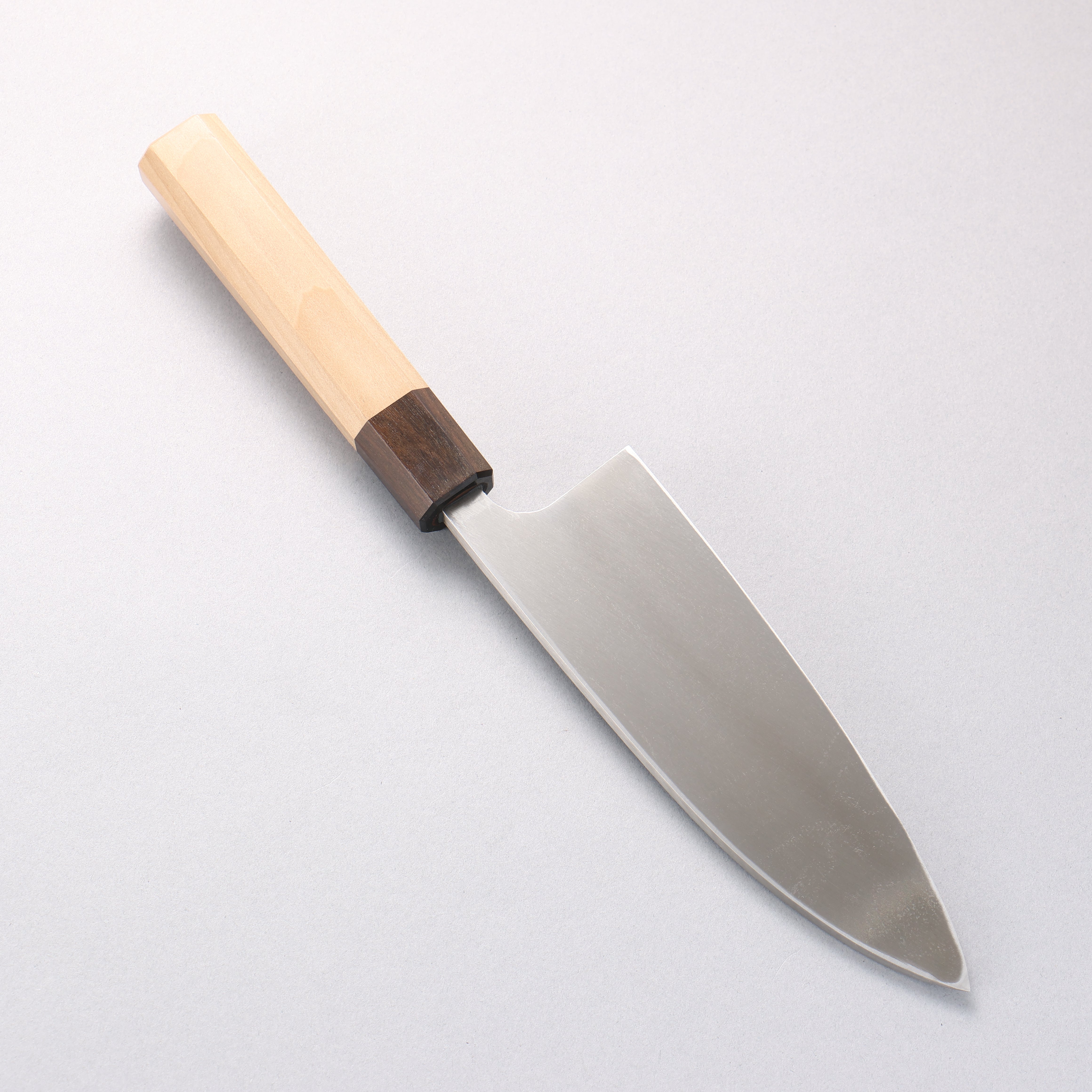Seisuke AUS8 Deba 165mm Magnolia (Ferrule: Striped Ebony) Handle Sushi School Model - Japanny - Best Japanese Knife
