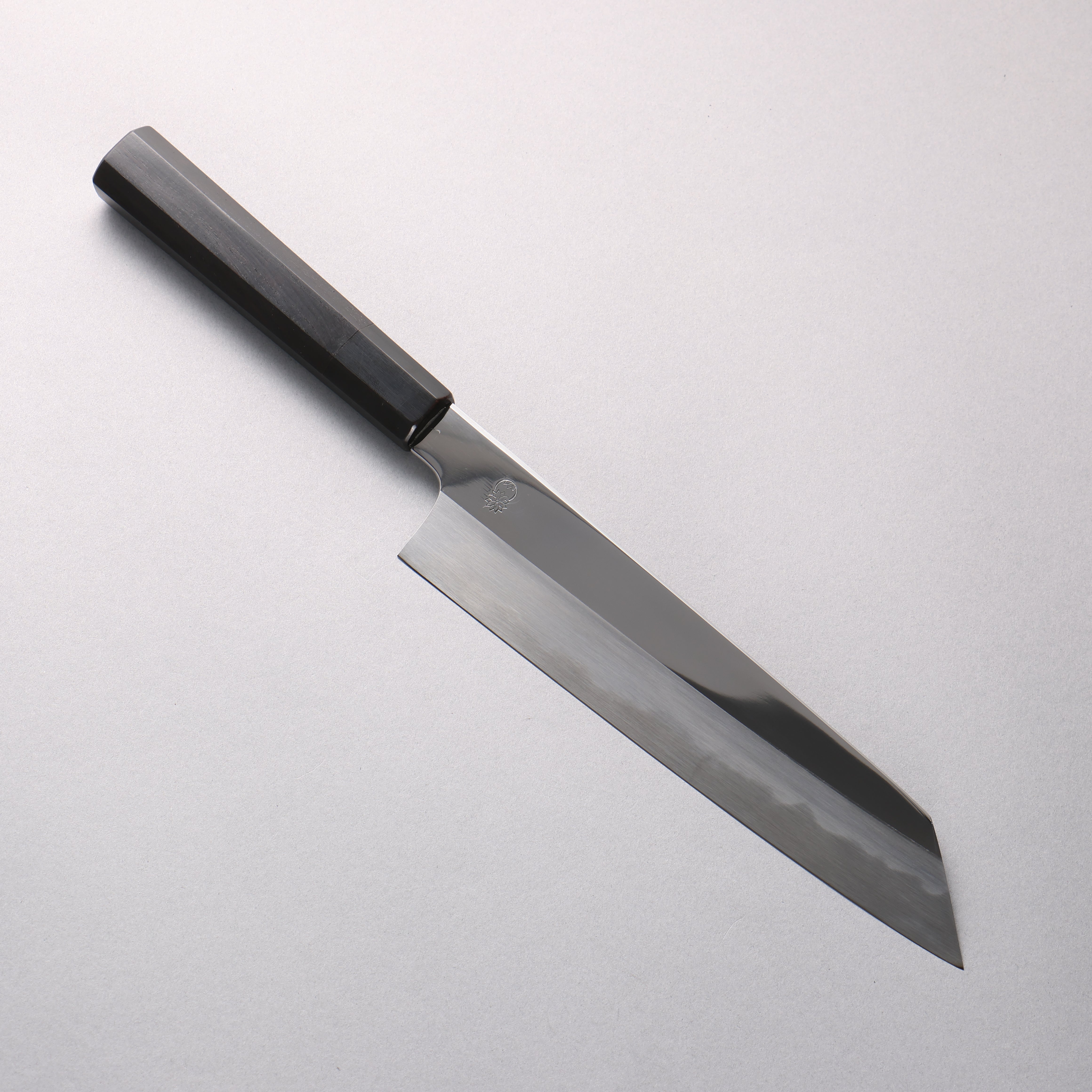 Choyo White Steel Mirrored Finish Kiritsuke Gyuto 210mm Ebony Wood (ferrule: Black Water Buffalo Horn) Handle