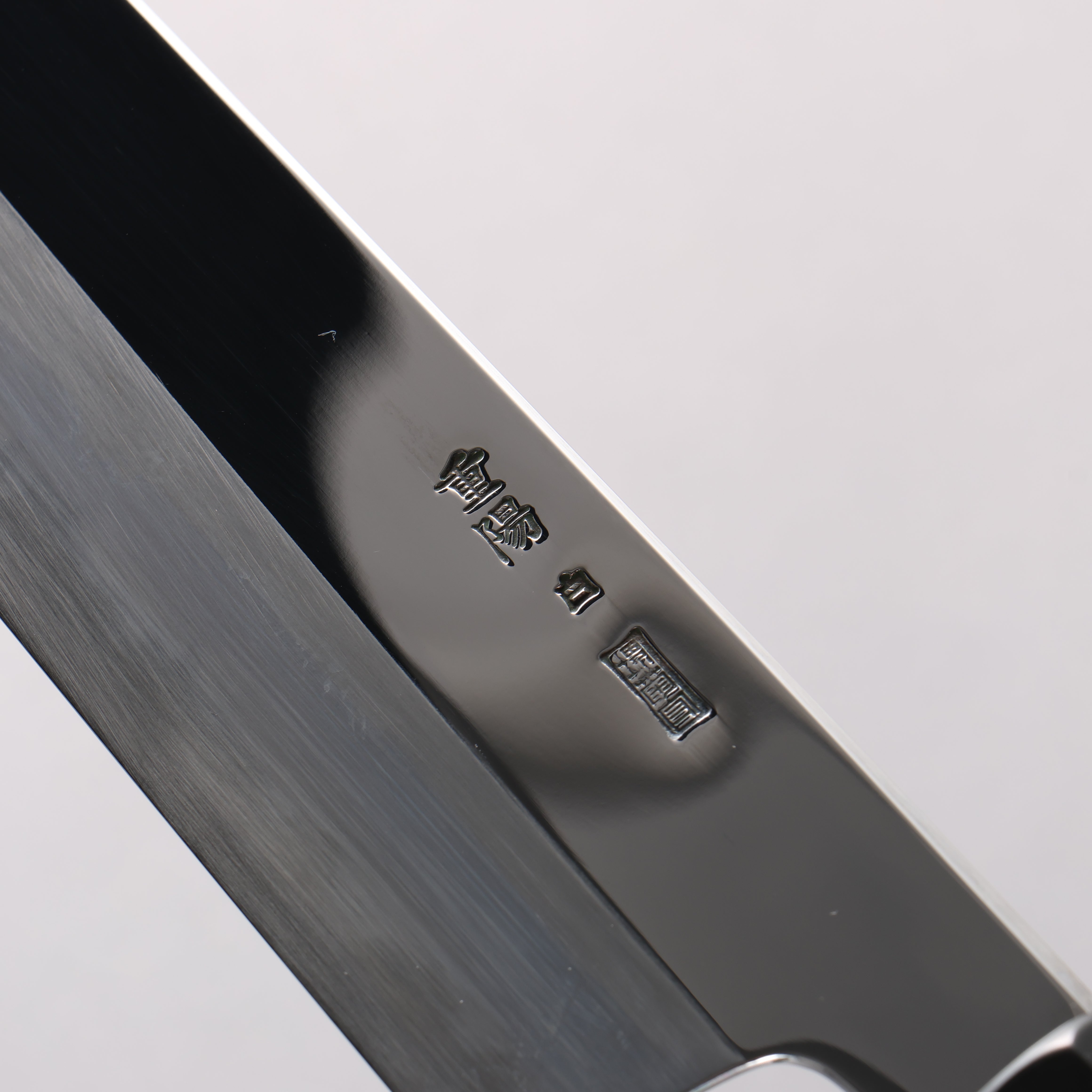 Choyo White Steel Mirrored Finish Kiritsuke Gyuto 240mm Ebony Wood (ferrule: Black Water Buffalo Horn) Handle