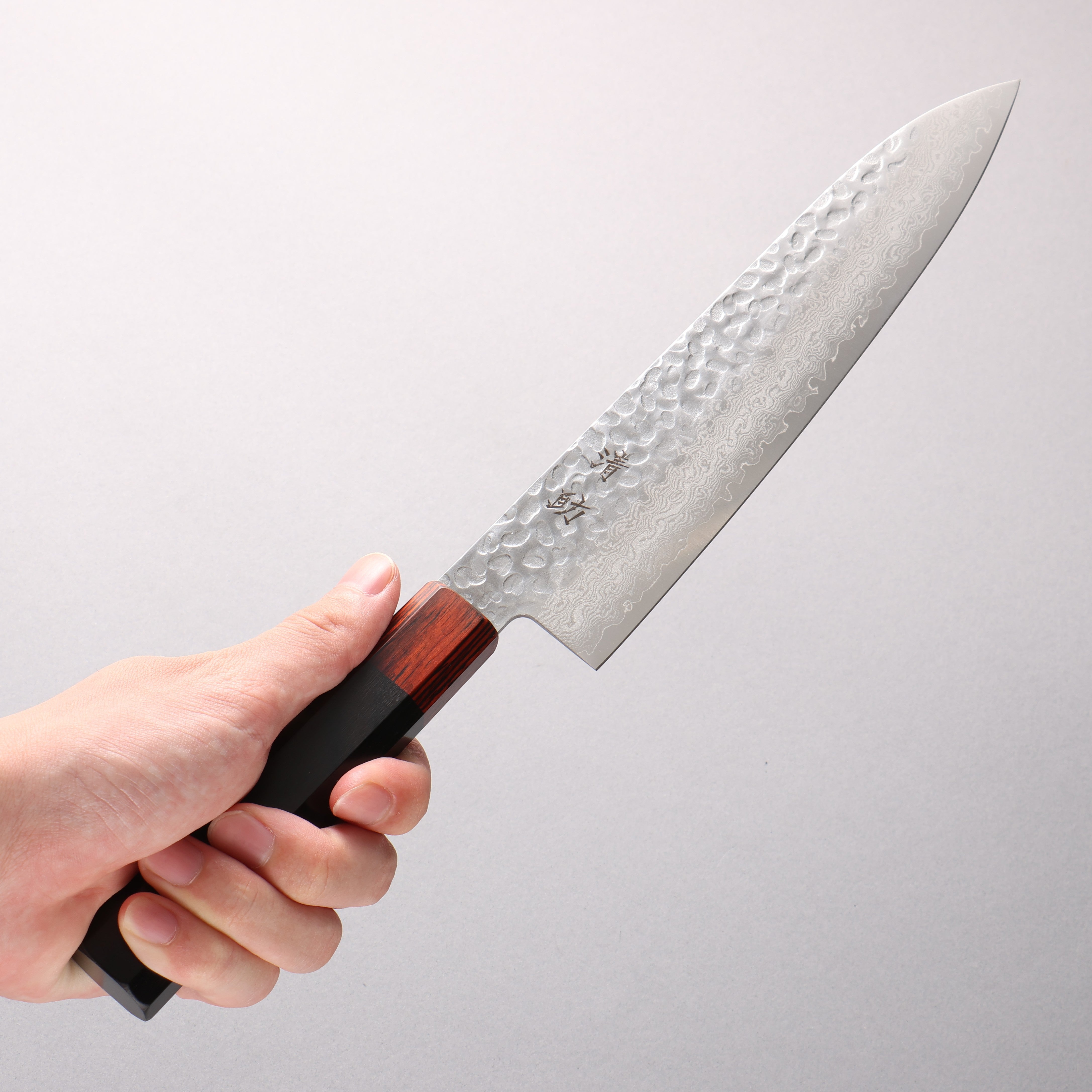 Seisuke VG10 33 Layer Hammered Damascus Gyuto 210mm Black Pakka wood Handle - Japanny - Best Japanese Knife