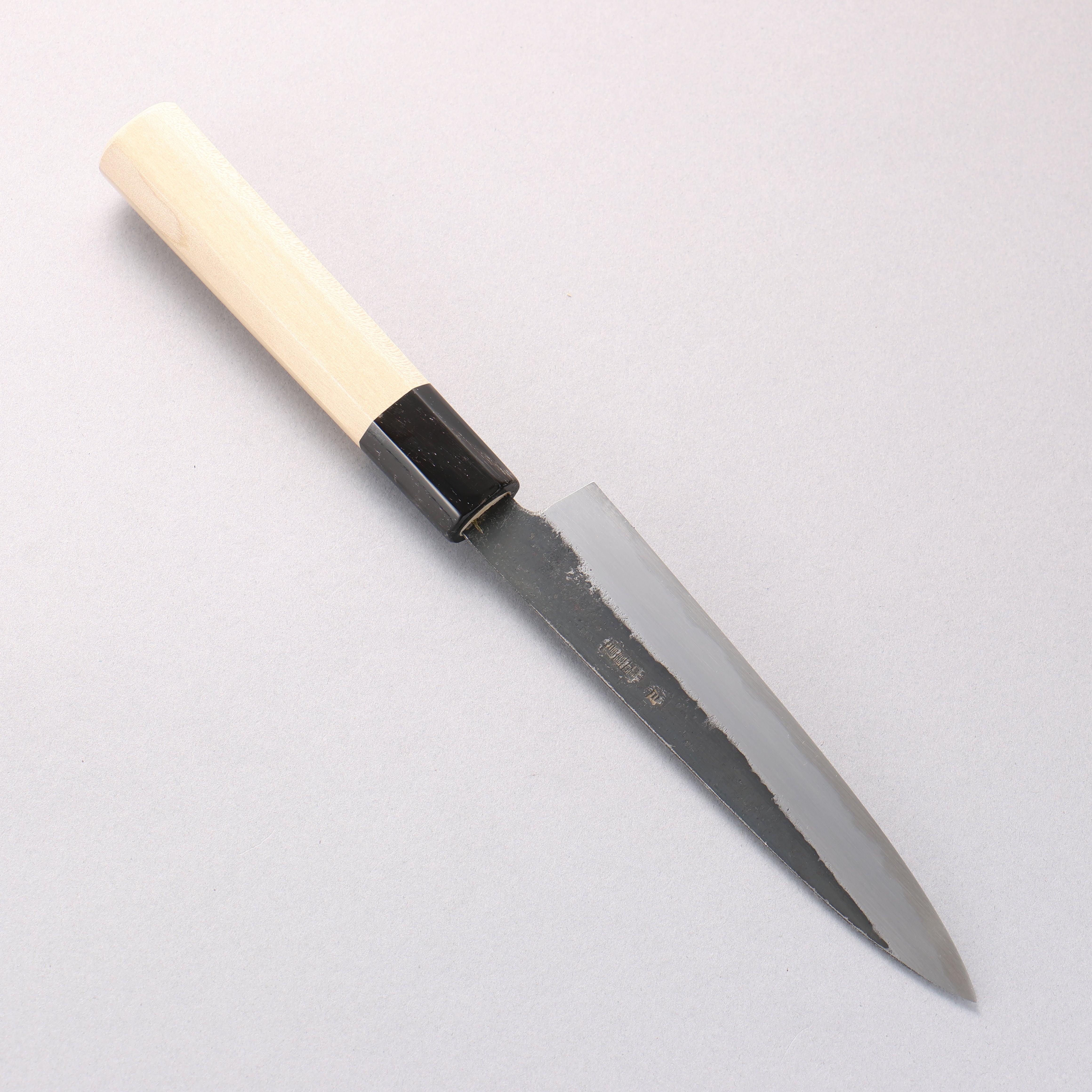 Kikuzuki White Steel No.2 Black Finished Petty-Utility 150mm Magnolia Handle - Japanny - Best Japanese Knife