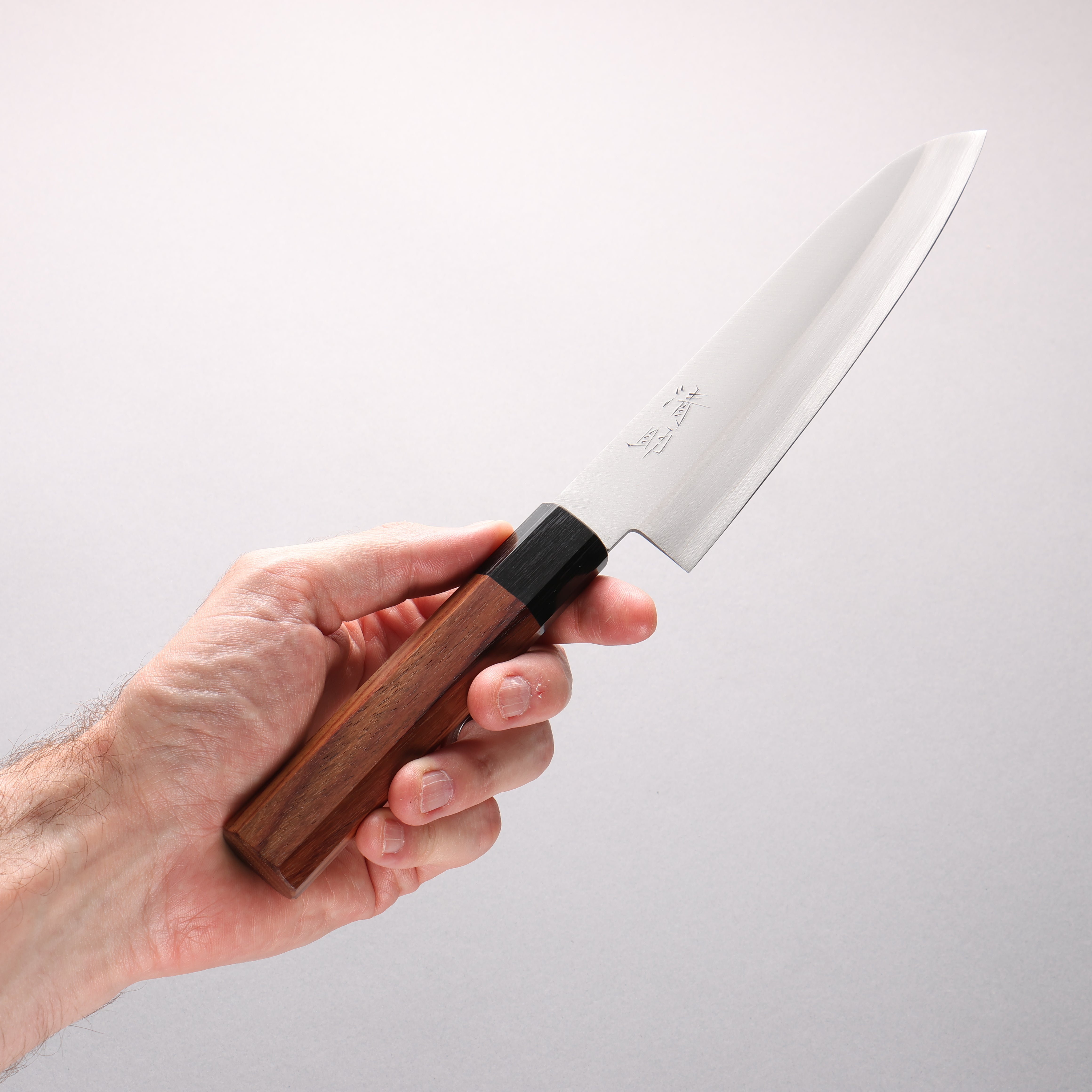Seisuke Blue Super Kasumitogi Gyuto 180 mm Shitan-Griff