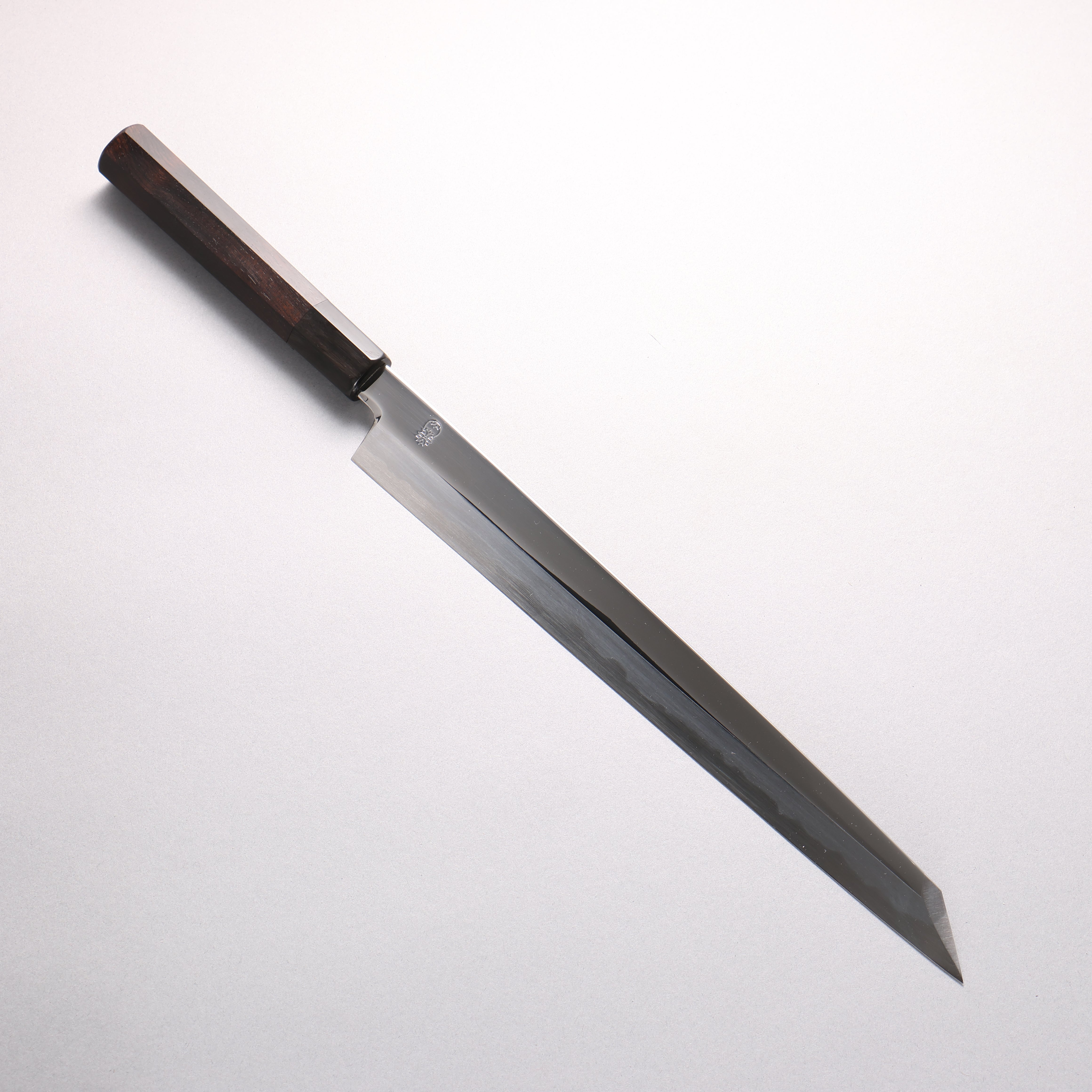 Choyo Blue Steel No.1 Mirrored Finish Kiritsuke Yanagiba 300mm Ebony Wood (ferrule: Black Water Buffalo Horn) Handle