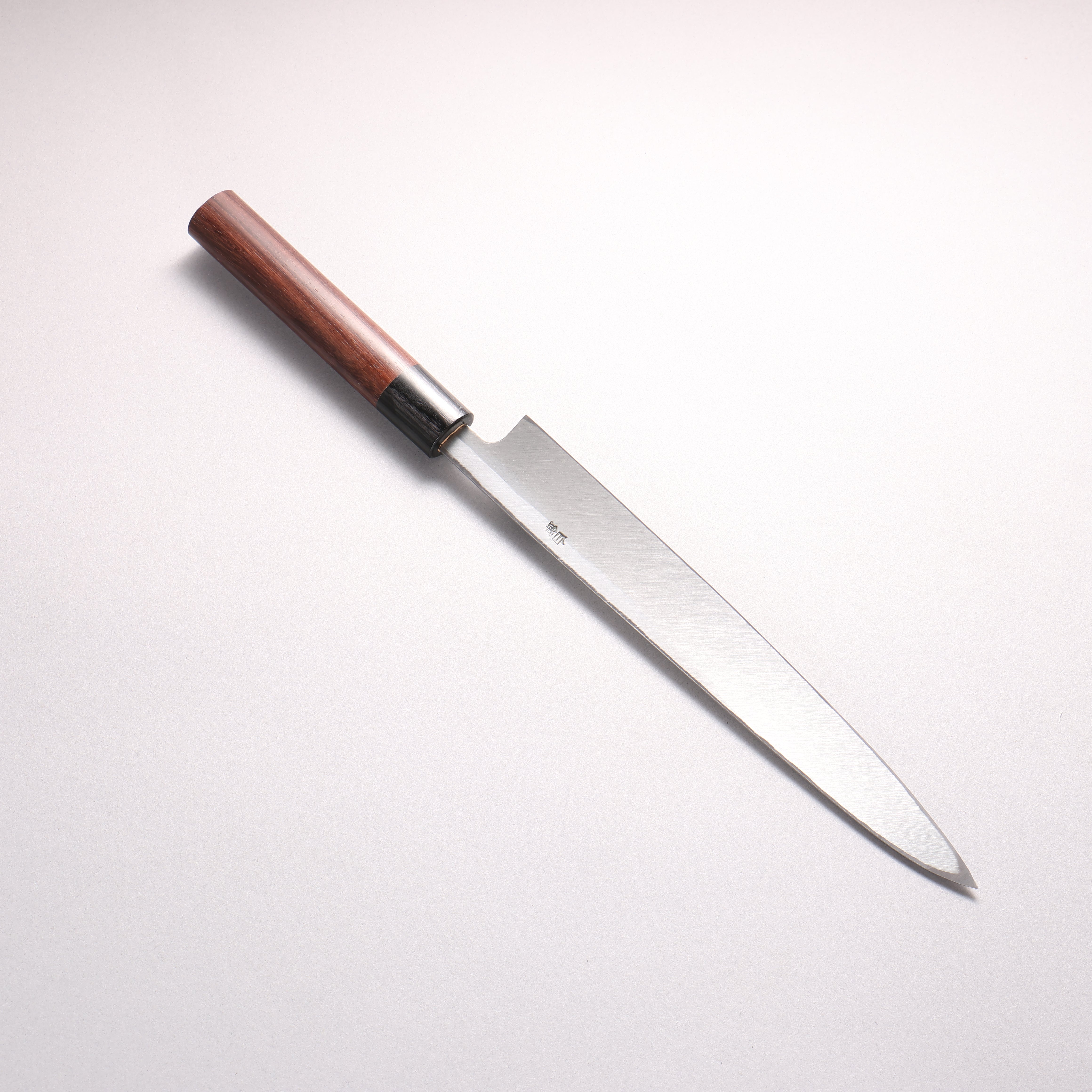 Seisuke White Steel Kasumitogi Yanagiba 240mm Rosewood (ferrule: Black Pakka wood) Shinogi Handle - Japanny - Best Japanese Knife