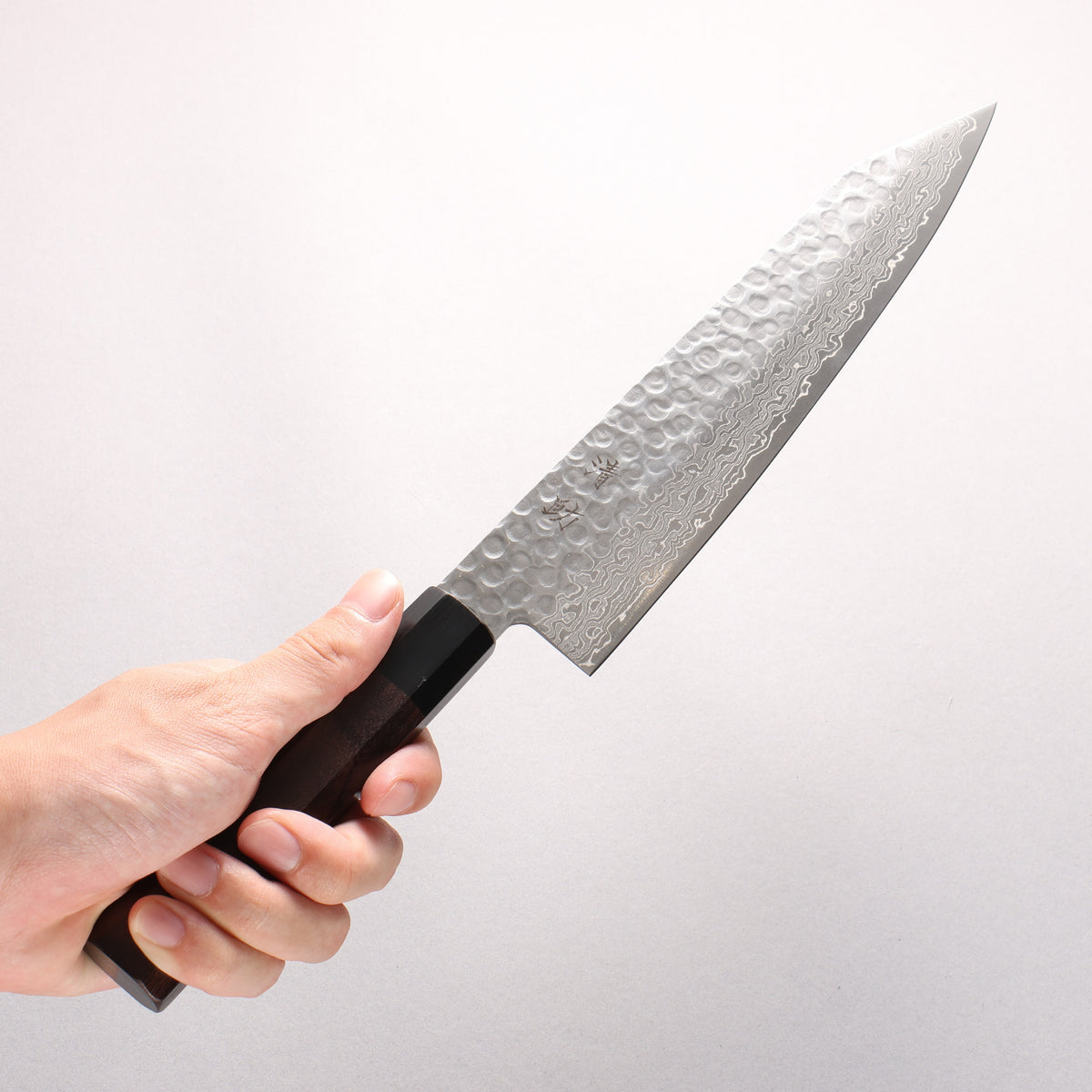 Seisuke AUS10 45 Layer Damascus Kiritsuke Gyuto 210mm Shitan Handle - Japanny - Best Japanese Knife
