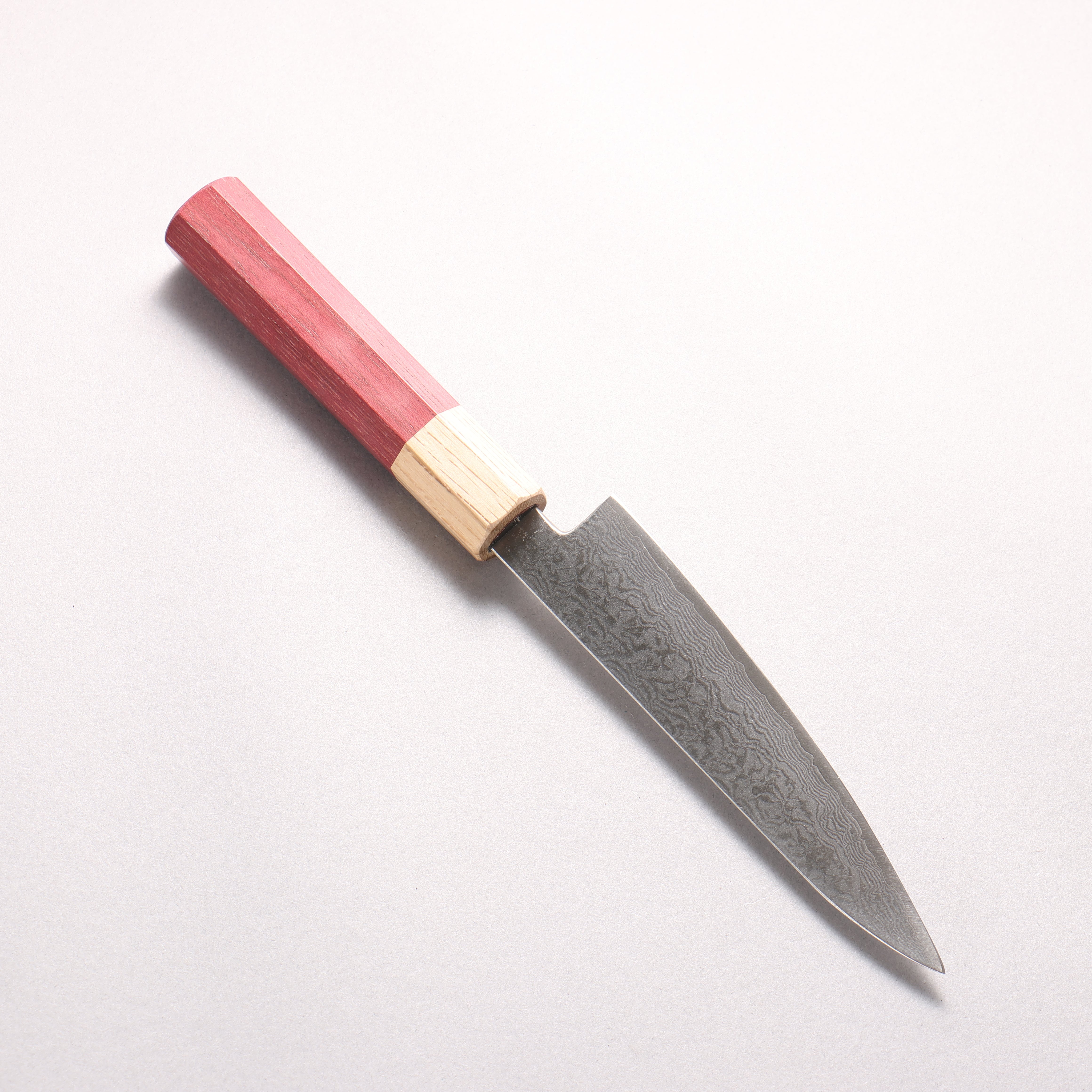 Fukube VG10 16 Layer Damascus Petty-Utility 135mm Purple Heart Handle - Japanny - Best Japanese Knife