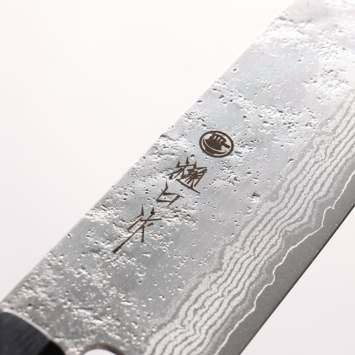 Higuchi VG10 8 Layer Damascus Nashiji Gyuto 210mm Gray Pakka wood Handle