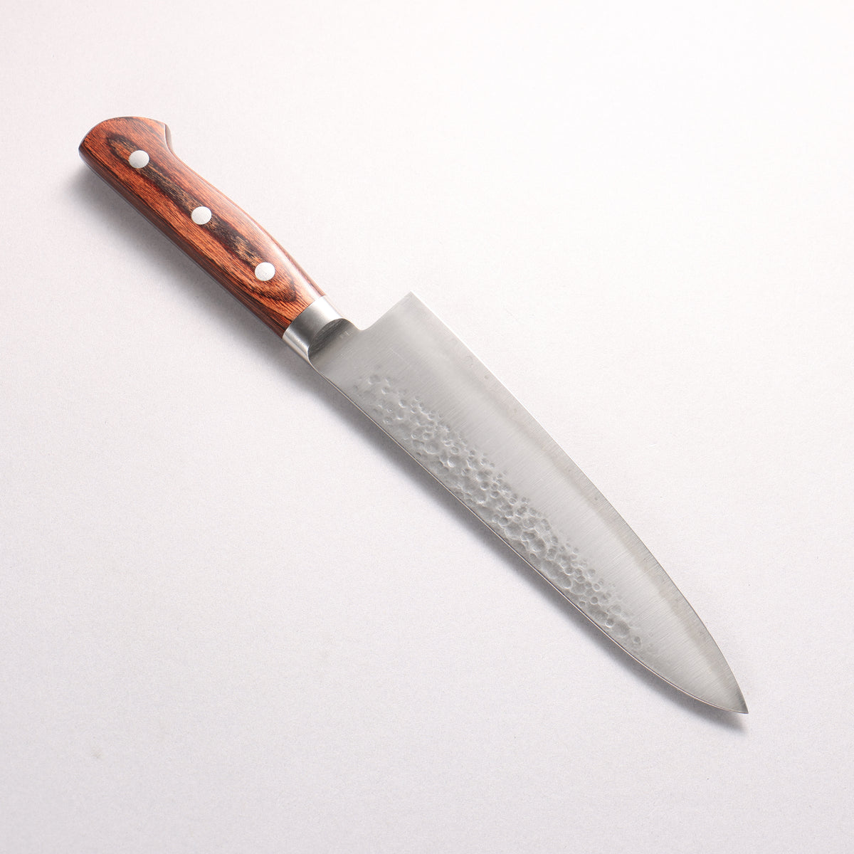 Kanjyo SG2 Hammered Gyuto 180mm Mahogany Pakka wood Handle - Japanny - Best Japanese Knife