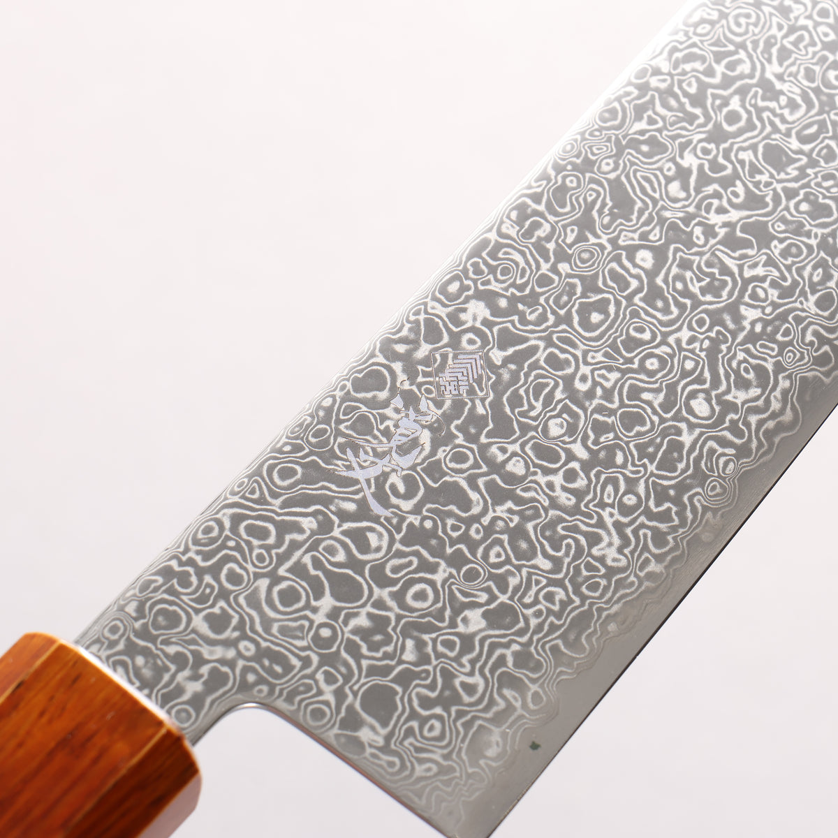 Kanjyo SG2 Damascus Gyuto 210mm Burnt Wood Lacquered Handle - Japanny - Best Japanese Knife