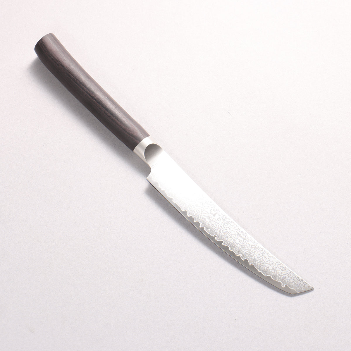 Shizu VG10 Damascus Steak 130 mm, schwarzer Pakkaholzgriff