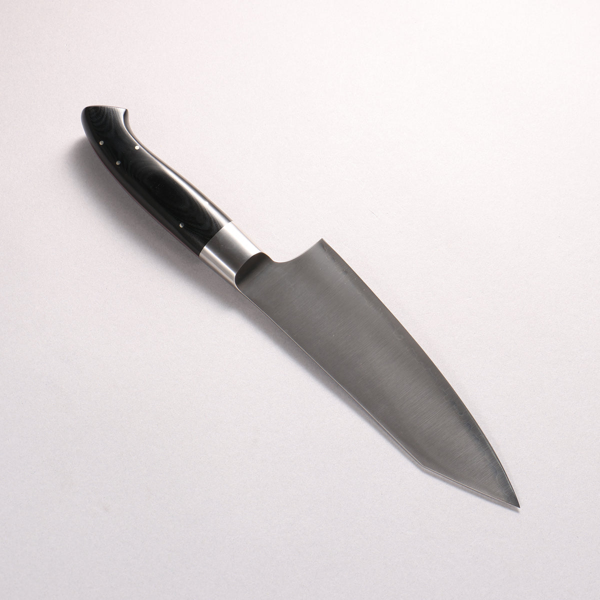 Kajin ZDP189 3 Layer Kiritsuke Santoku 165mm Linen Micarta Handle
