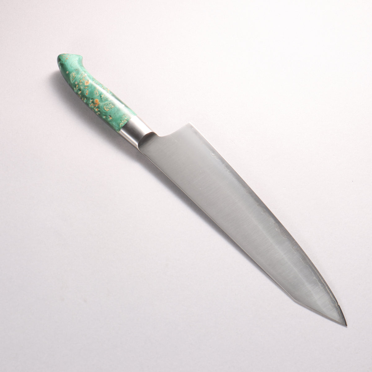 Kajin ZDP189 3 Layer Kiritsuke Gyuto 240mm Stabilized wood Handle