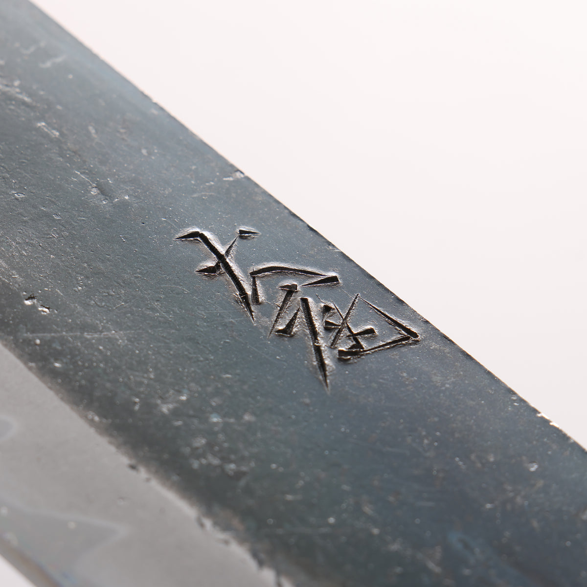 Yuma Oba Blue Steel No.2 Black Finished Nakiri 120mm Cat Shaped Ceramic Handle