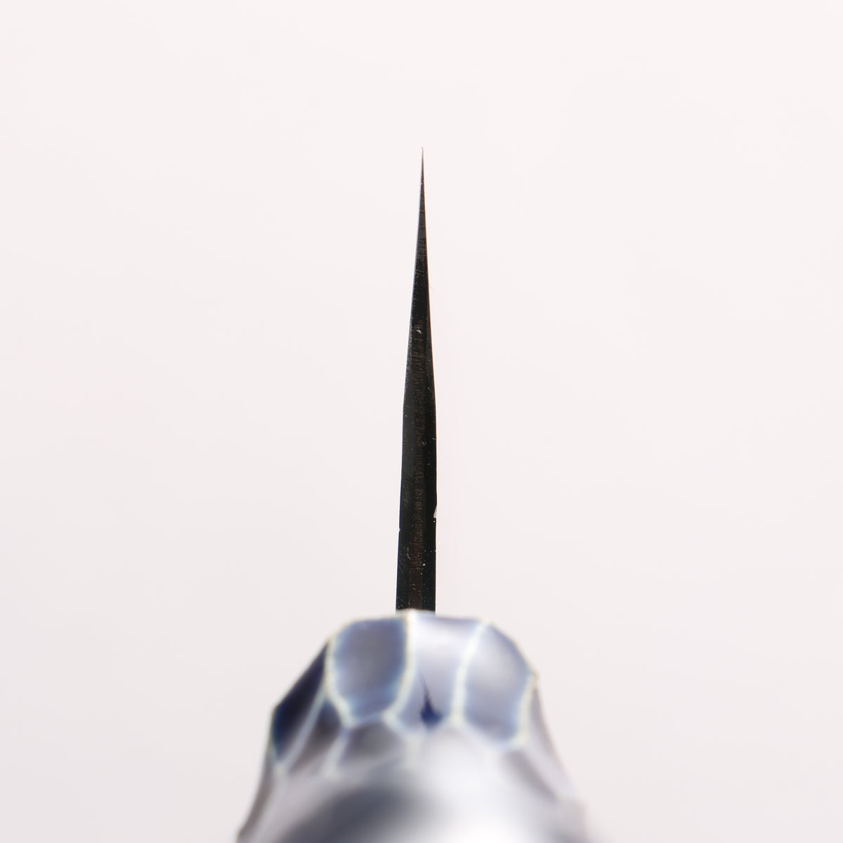 Yuma Oba Blue Steel No.2 Black Finished Santoku 165mm Cat Shaped Ceramic Handle