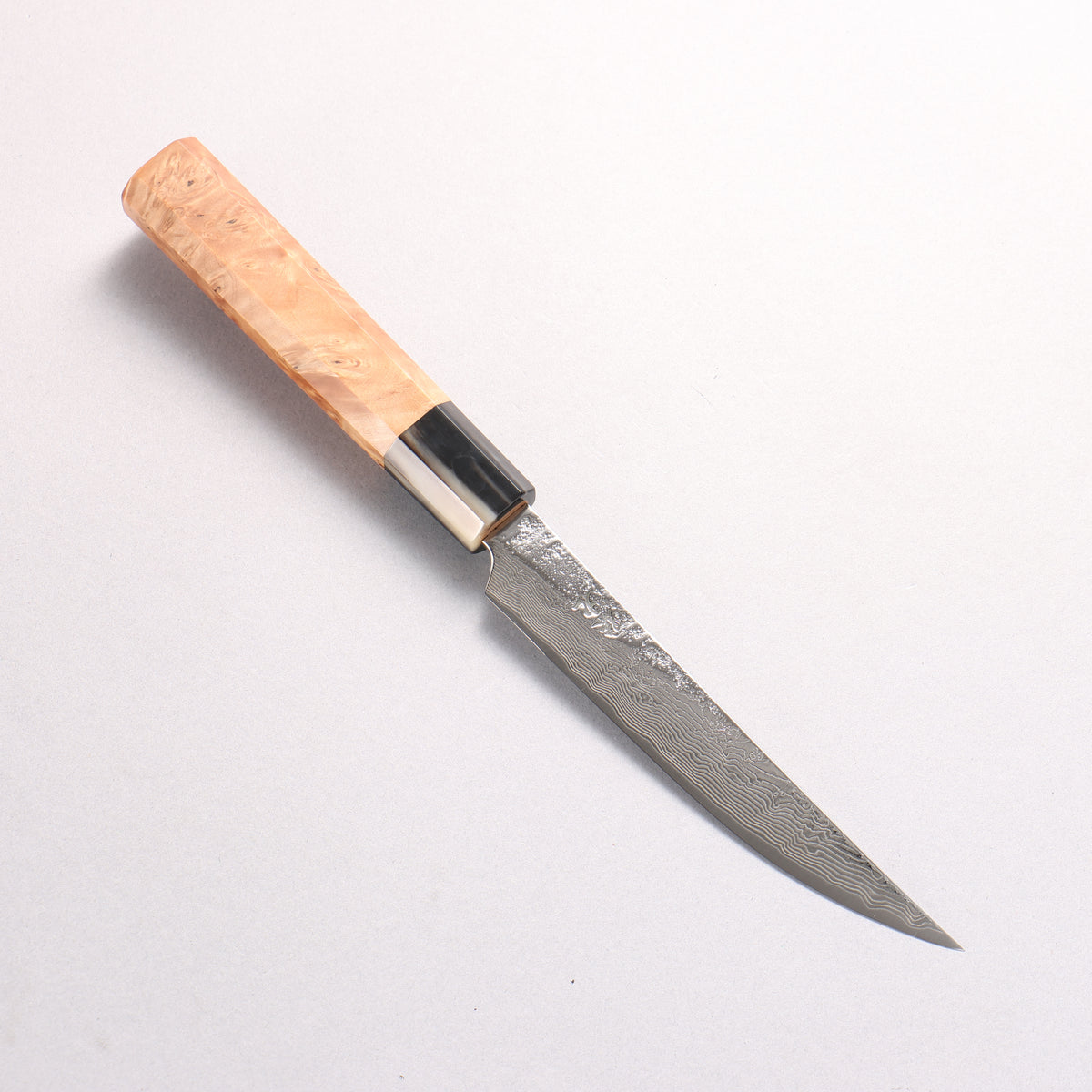 Enkyu SG2 Damascus Migaki Finished Kiritsuke Petty-Utility 135mm Chinese Quince Handle