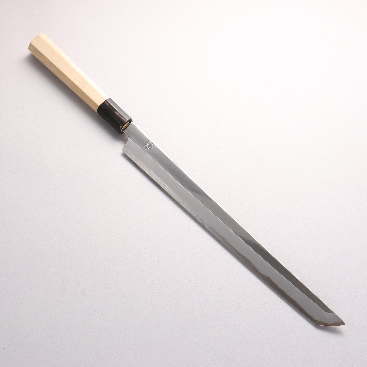 Choyo Blue Steel No.1 Mirrored Finish Sakimaru Takohiki 300mm Magnolia Handle