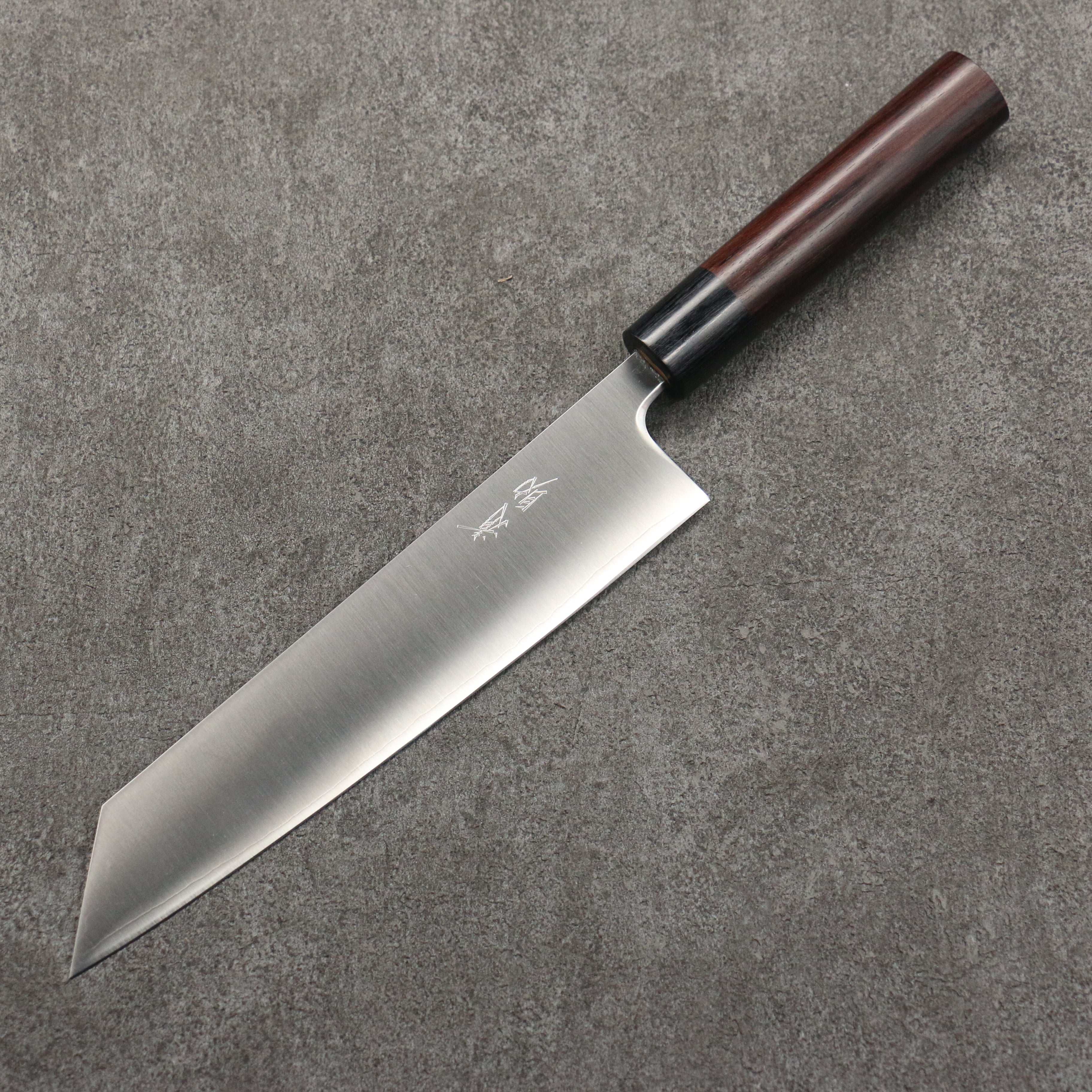 Seisuke SRS13 Migaki Finished Kiritsuke Gyuto  210mm Rosewood (Ferrule: Black Pakka Wood) Handle - Japanny - Best Japanese Knife