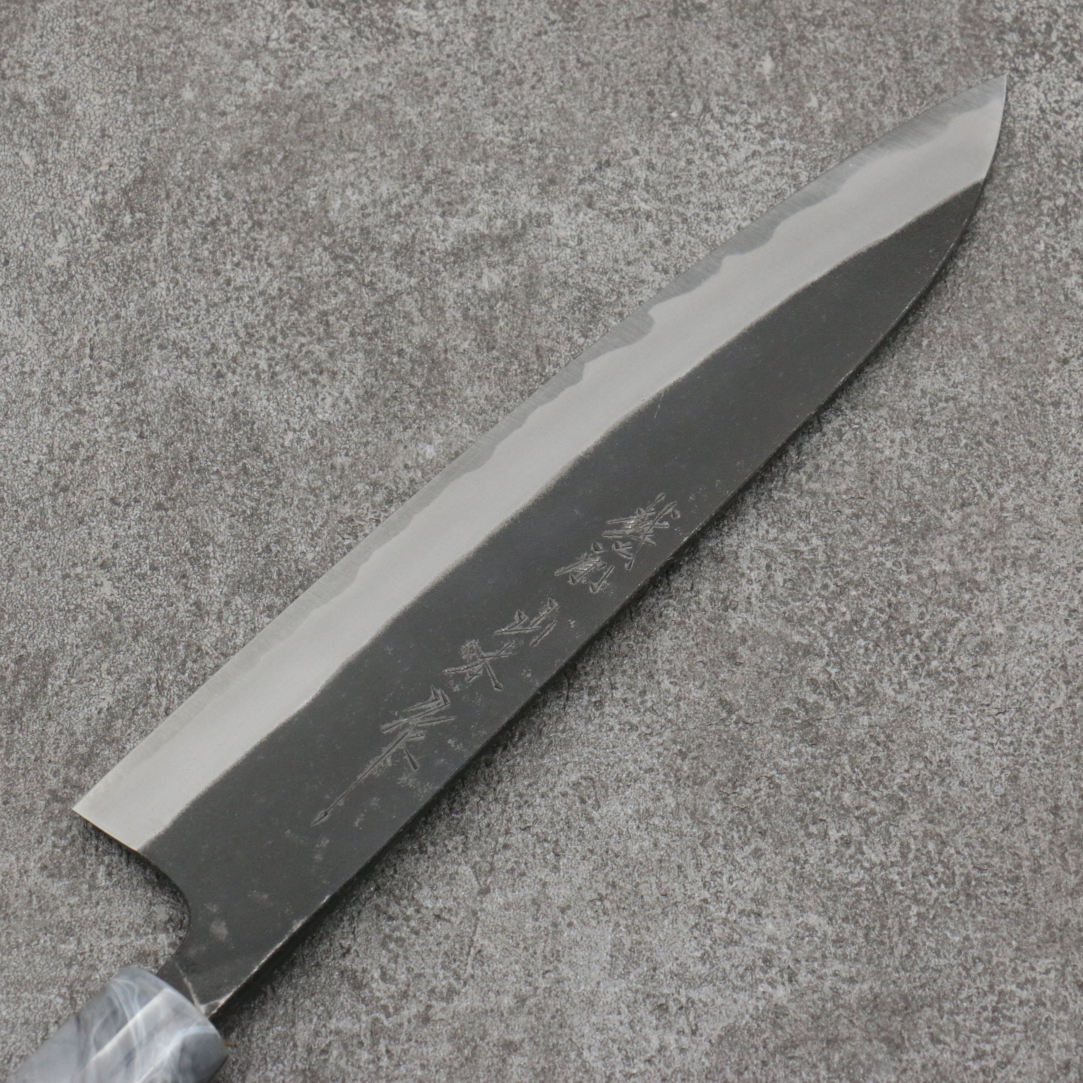 Nao Yamamoto White Steel No.2 Kurouchi Gyuto  210mm Cherry Tree Handle - Japanny - Best Japanese Knife