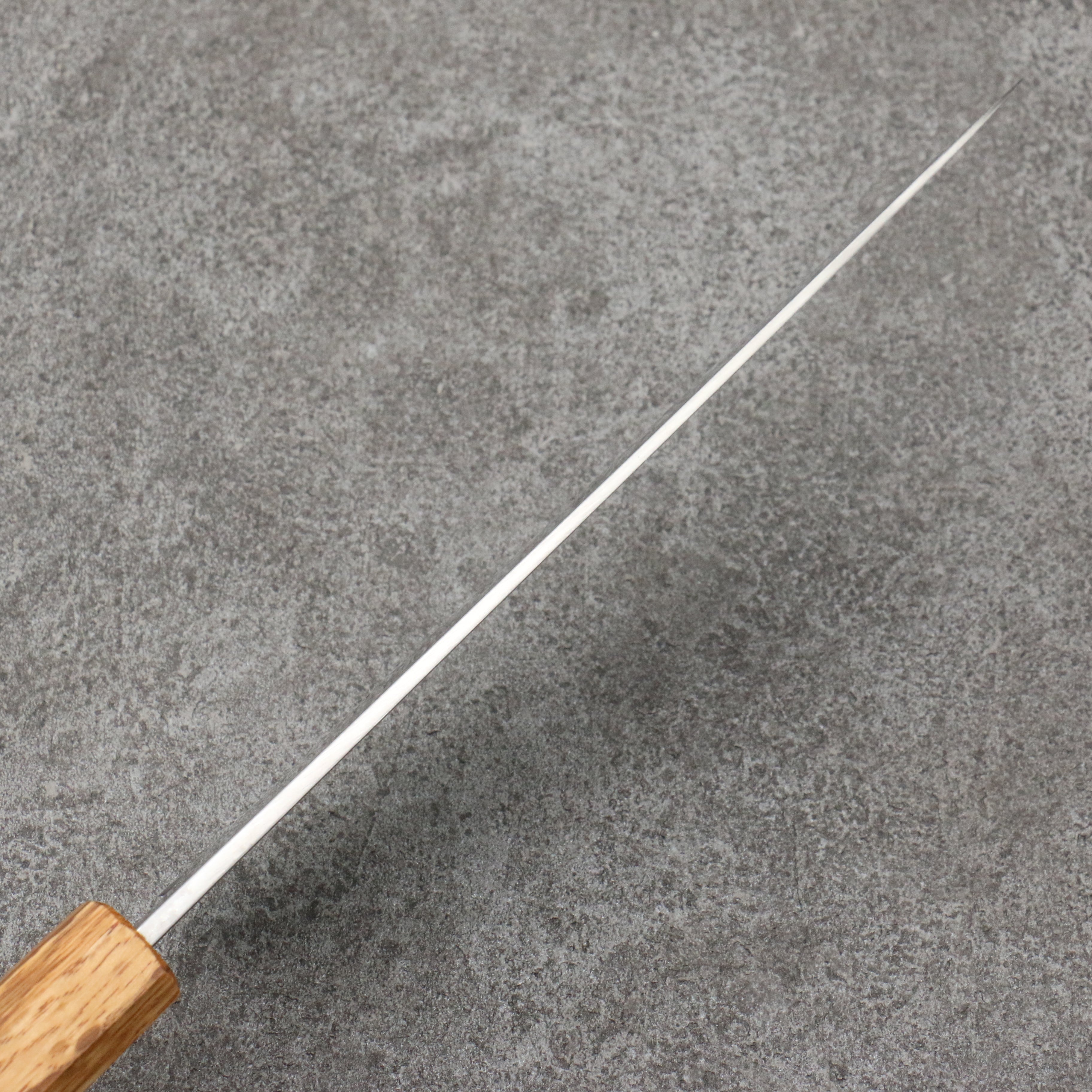 Seisuke Silver Steel No.3 Migaki Polish Finish Gyuto 180mm White Oak Handle - Japanny - Best Japanese Knife