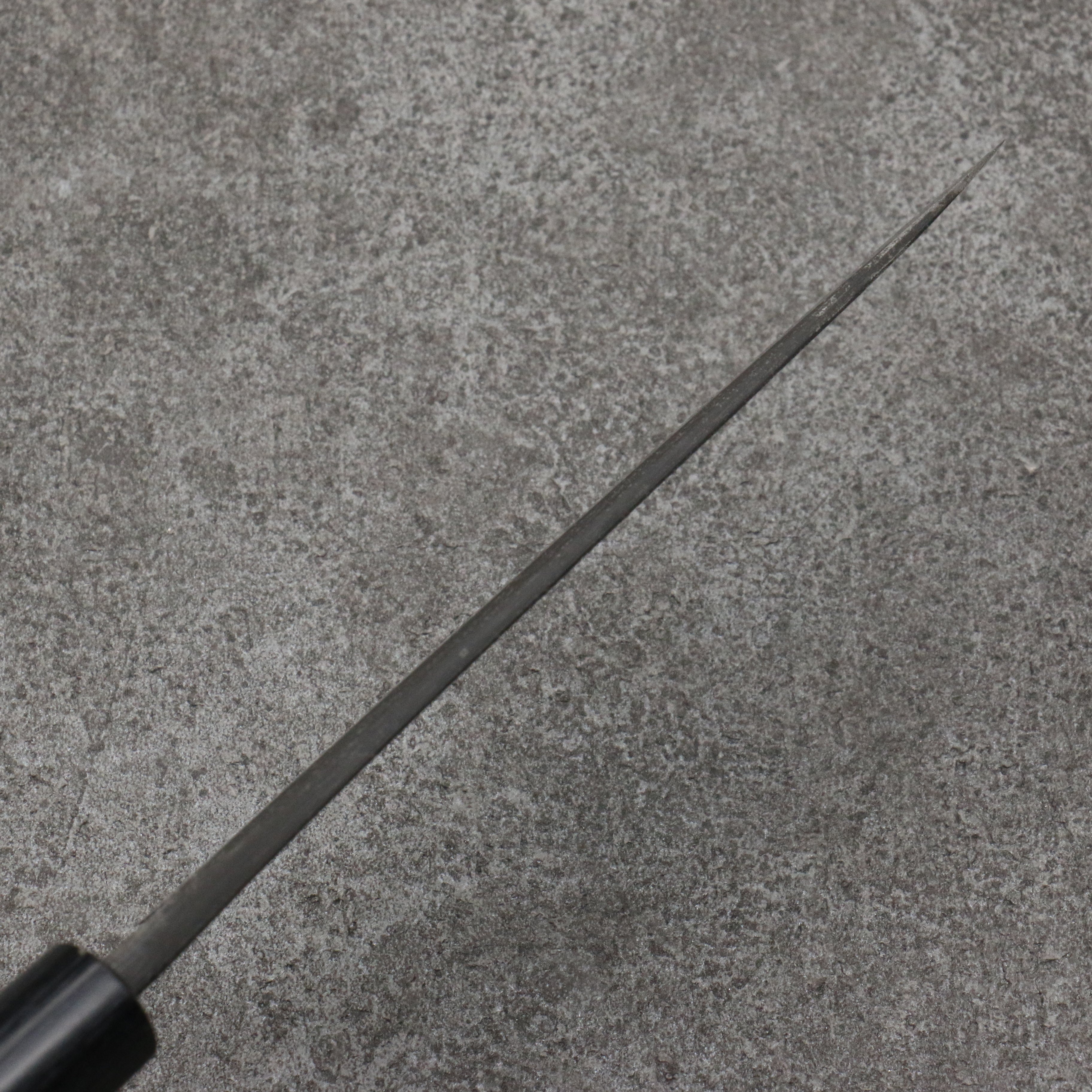Nao Yamamoto Blue Steel Kurouchi Petty-Utility 135mm Shitan (ferrule: Black Pakka wood) Handle - Japanny - Best Japanese Knife