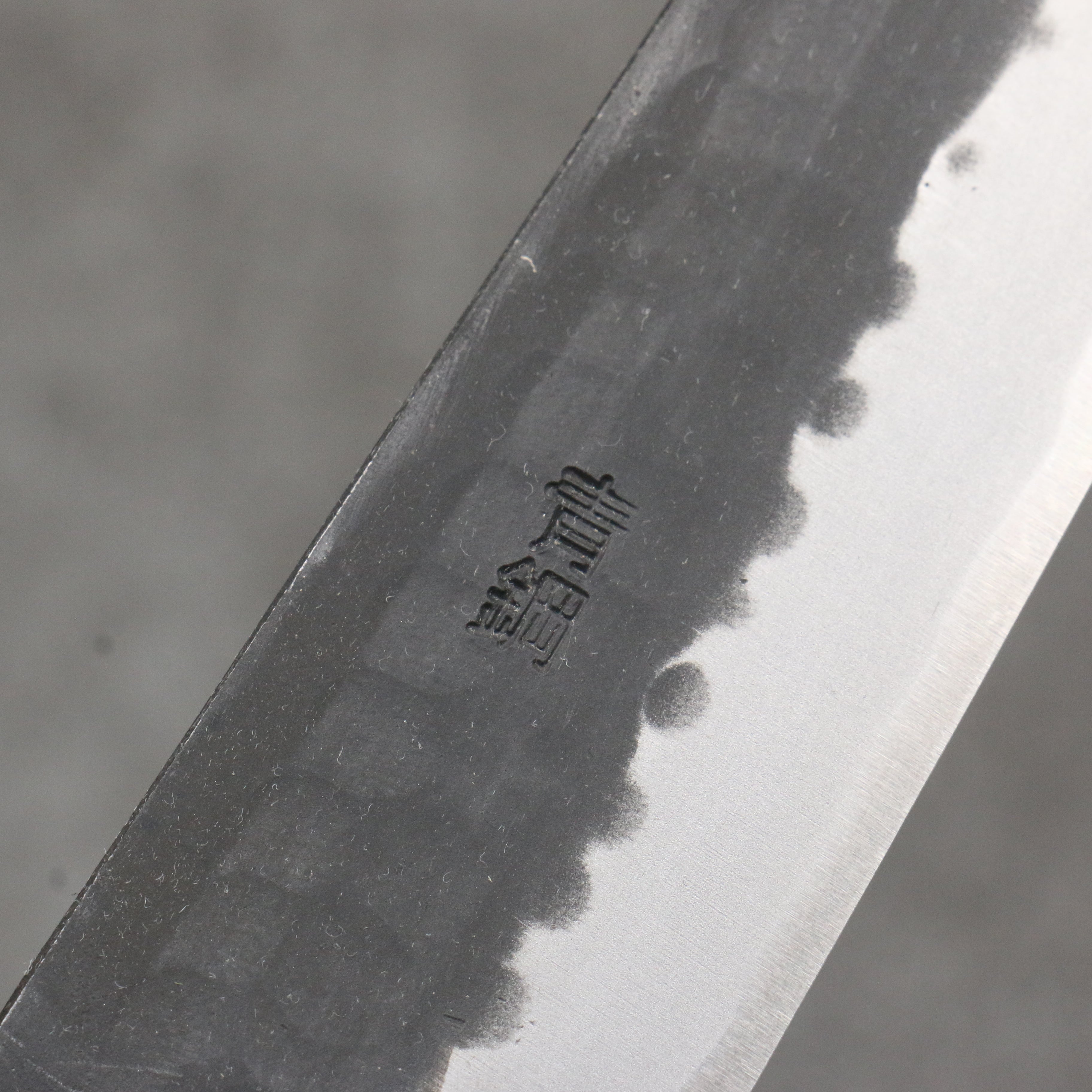 Nao Yamamoto Blue Steel Kurouchi Petty-Utility 160mm Shitan (ferrule: Black Pakka wood) Handle - Japanny - Best Japanese Knife