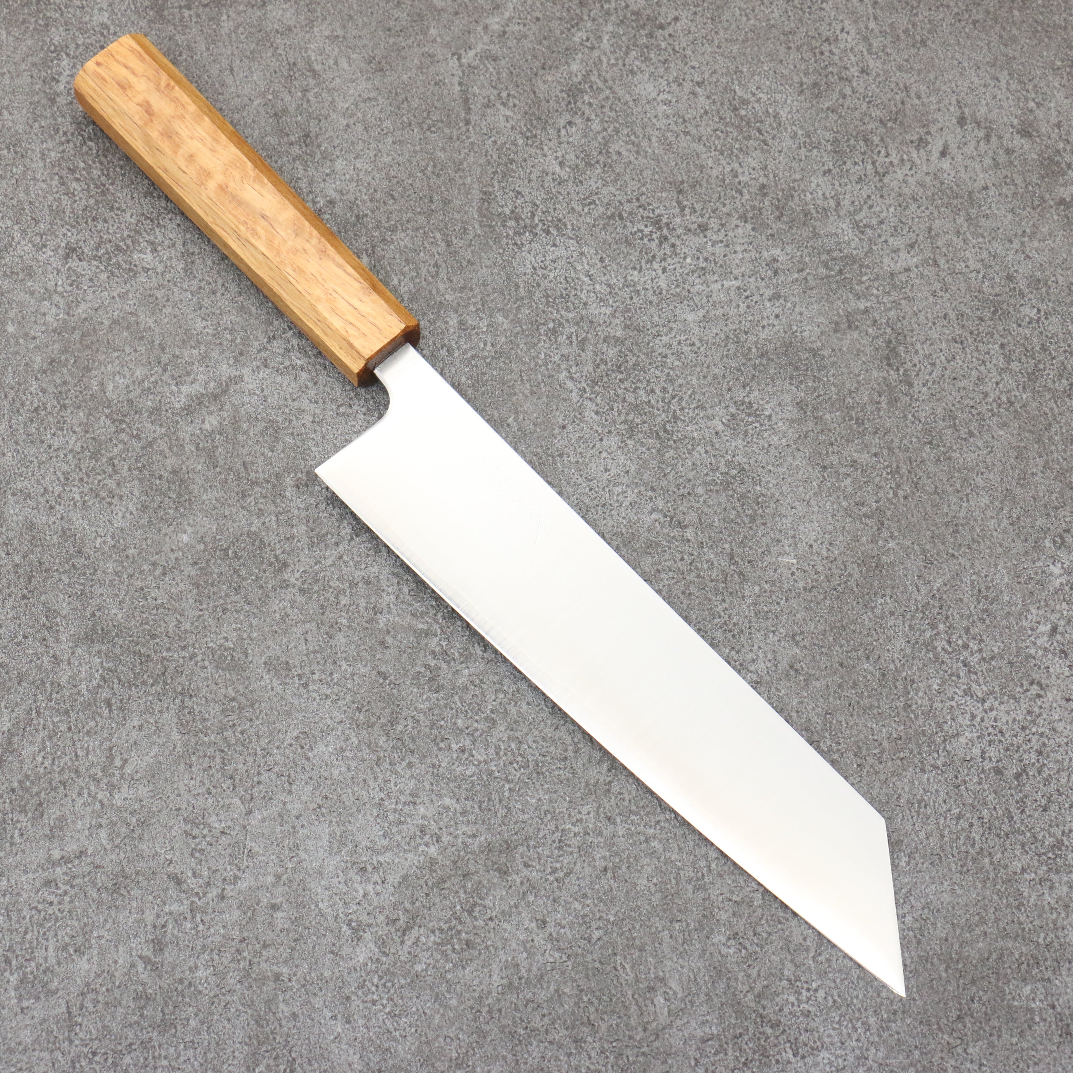 Seisuke Silver Steel No.3 Migaki Polish Finish Kiritsuke Gyuto  210mm White Oak Handle - Japanny - Best Japanese Knife