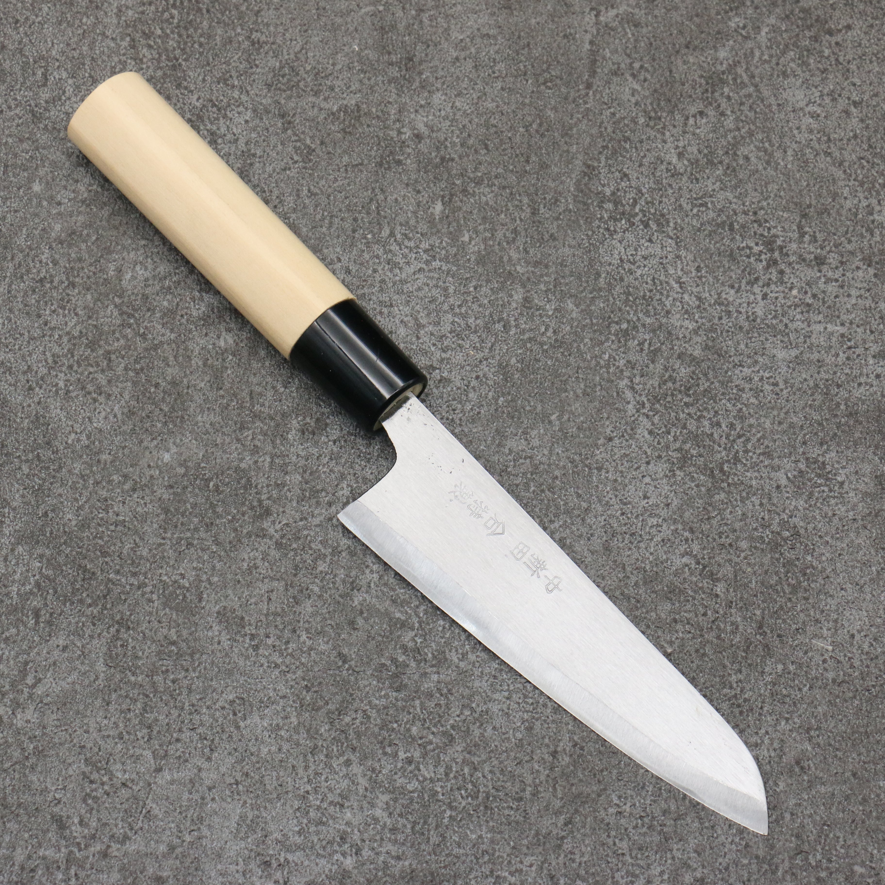 Nakaniida White Steel No.2 Migaki Polish Finish Petty-Utility  120mm Magnolia Handle - Japanny - Best Japanese Knife