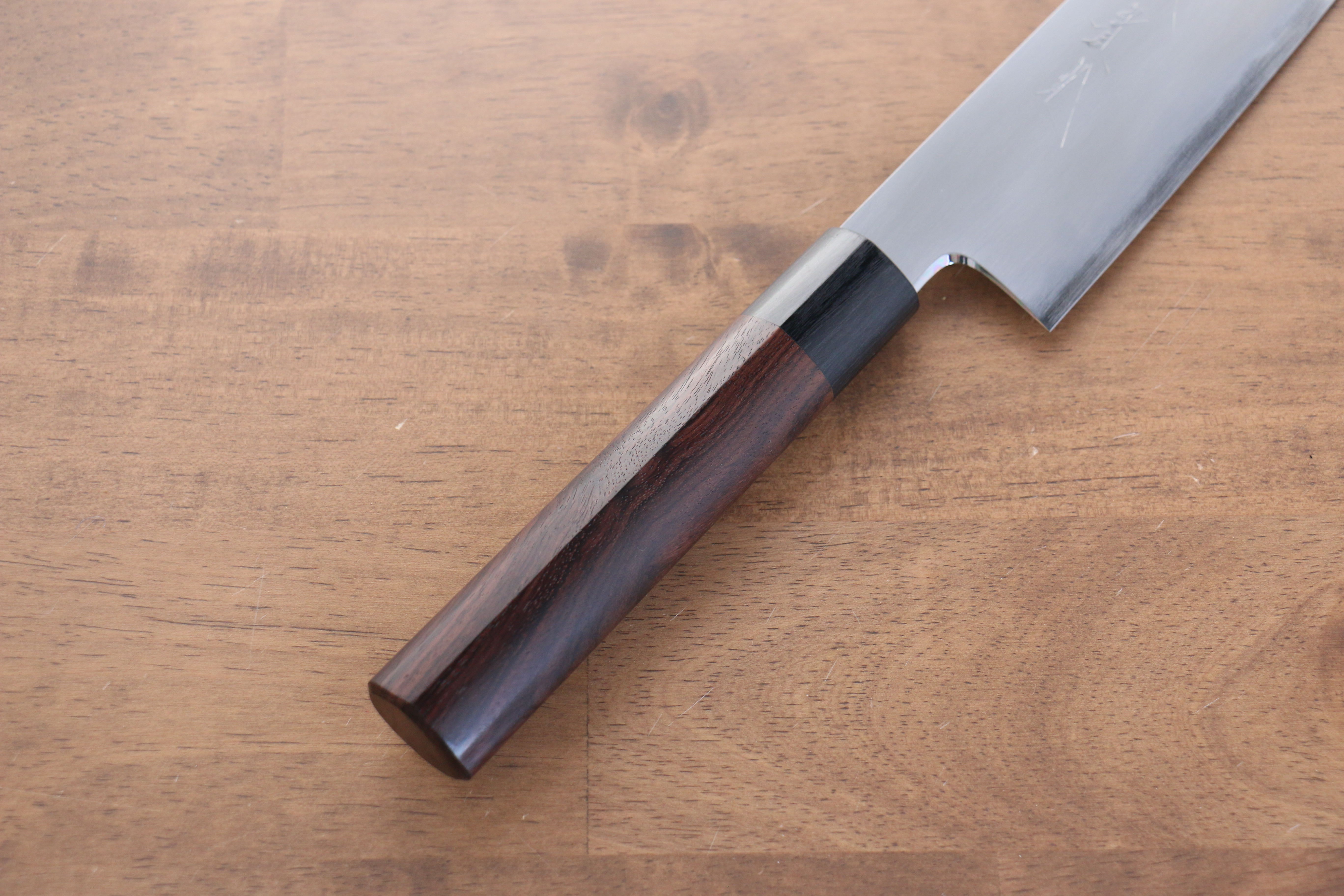 Jikko White Steel No.2 Gyuto  210mm Shitan Handle - Japanny - Best Japanese Knife