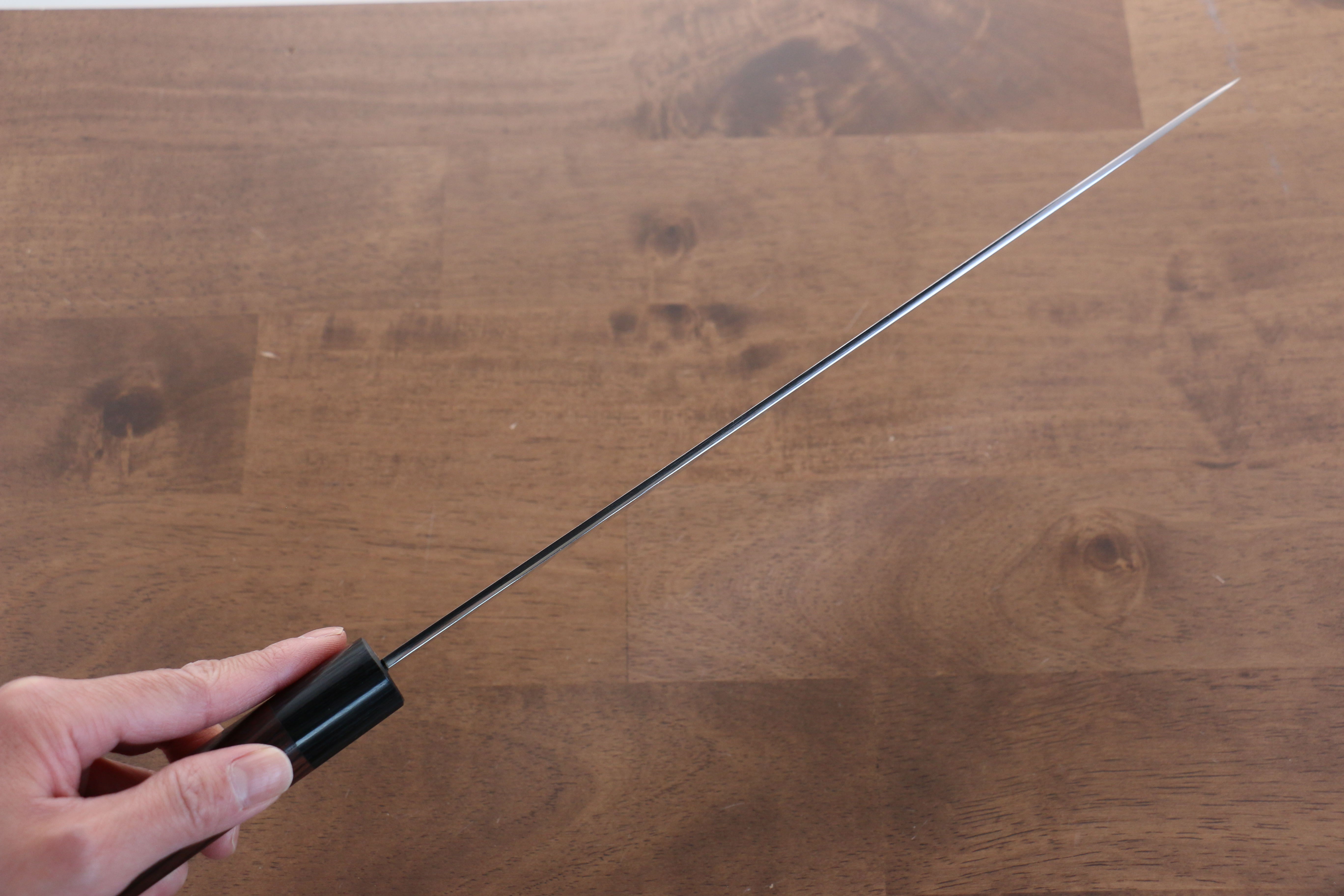 Jikko White Steel No.2 Gyuto  300mm Shitan Handle - Japanny - Best Japanese Knife