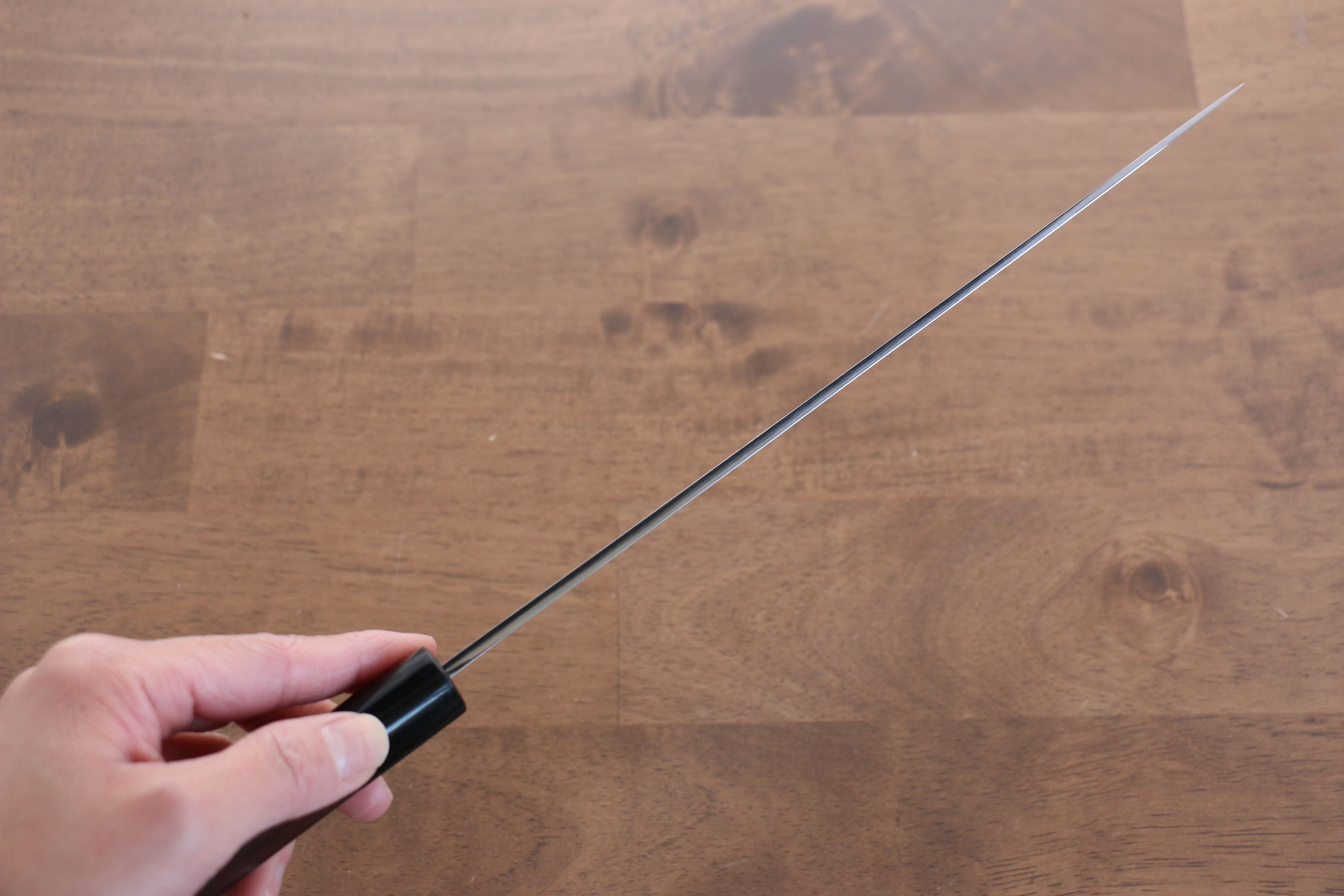 Jikko White Steel No.2 Sujihiki  240mm Shitan Handle - Japanny - Best Japanese Knife