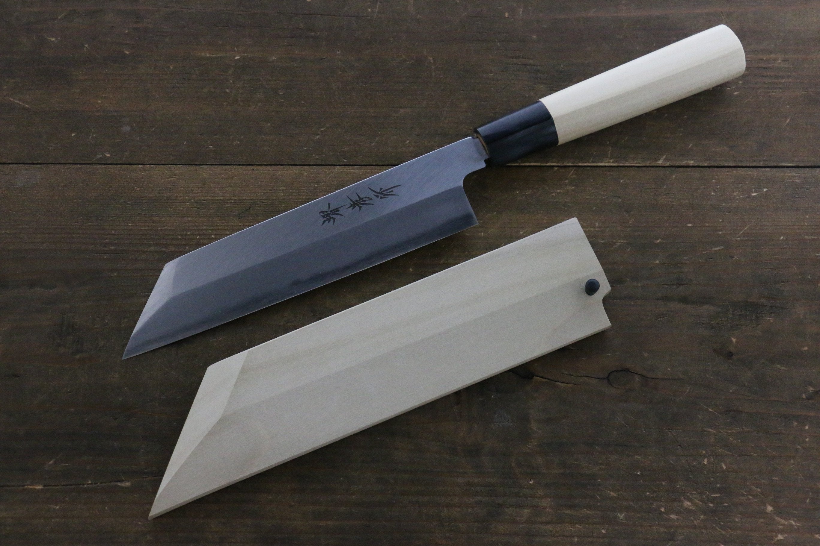 [Left Handed] Saya Sheath for mukimono Knife with Plywood Pin 180mm - Japanny - Best Japanese Knife
