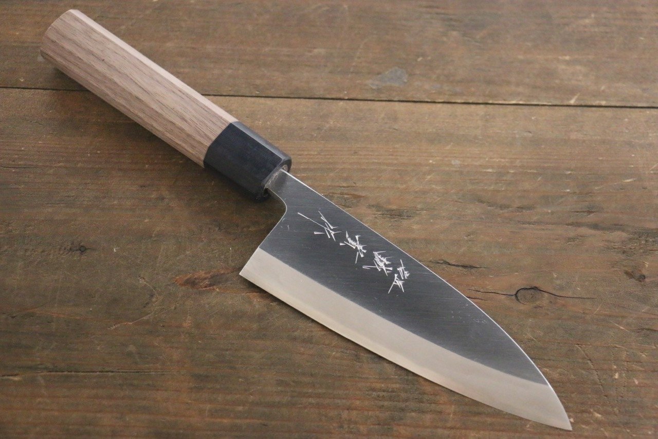 Shigeki Tanaka Silver Steel No.3 Deba 165mm Walnut Handle - Japanny - Best Japanese Knife