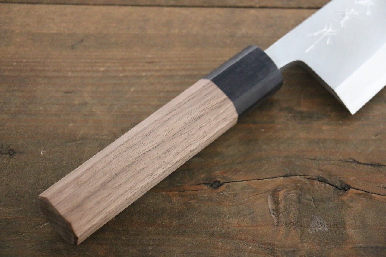 Shigeki Tanaka Silver Steel No.3 Deba 165mm Walnut Handle - Japanny - Best Japanese Knife
