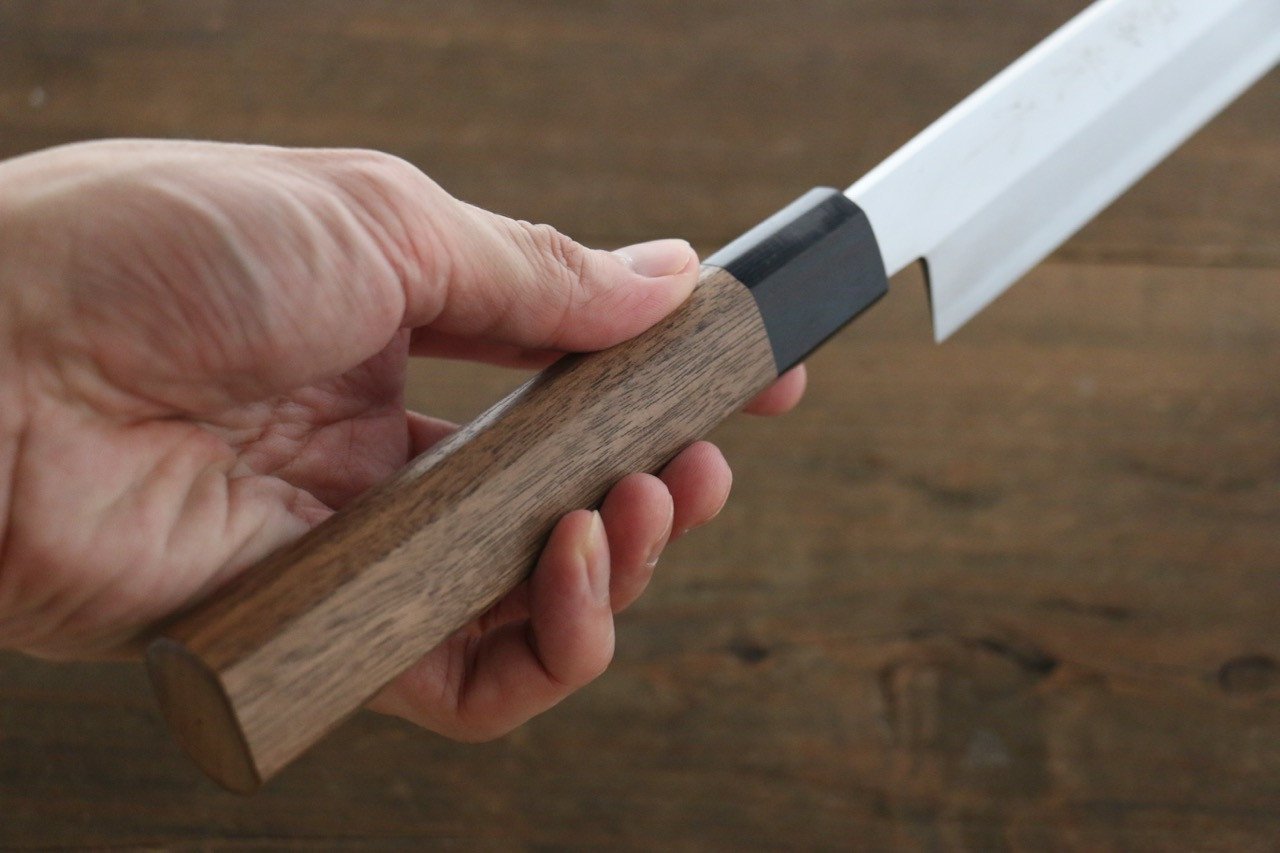 Shigeki Tanaka Silver Steel No.3 Yanagiba 300mm Walnut Handle - Japanny - Best Japanese Knife