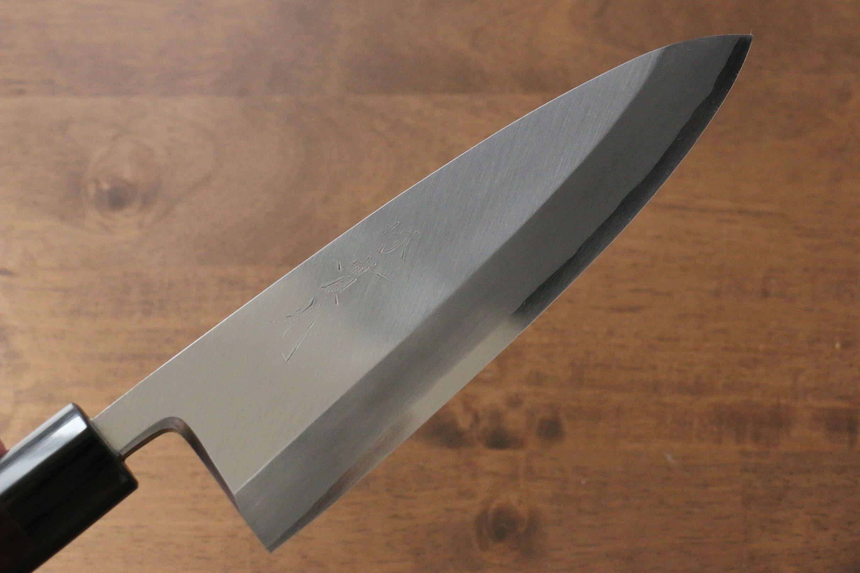 Jikko Silver Steel No.3 Deba  180mm Shitan Handle - Japanny - Best Japanese Knife