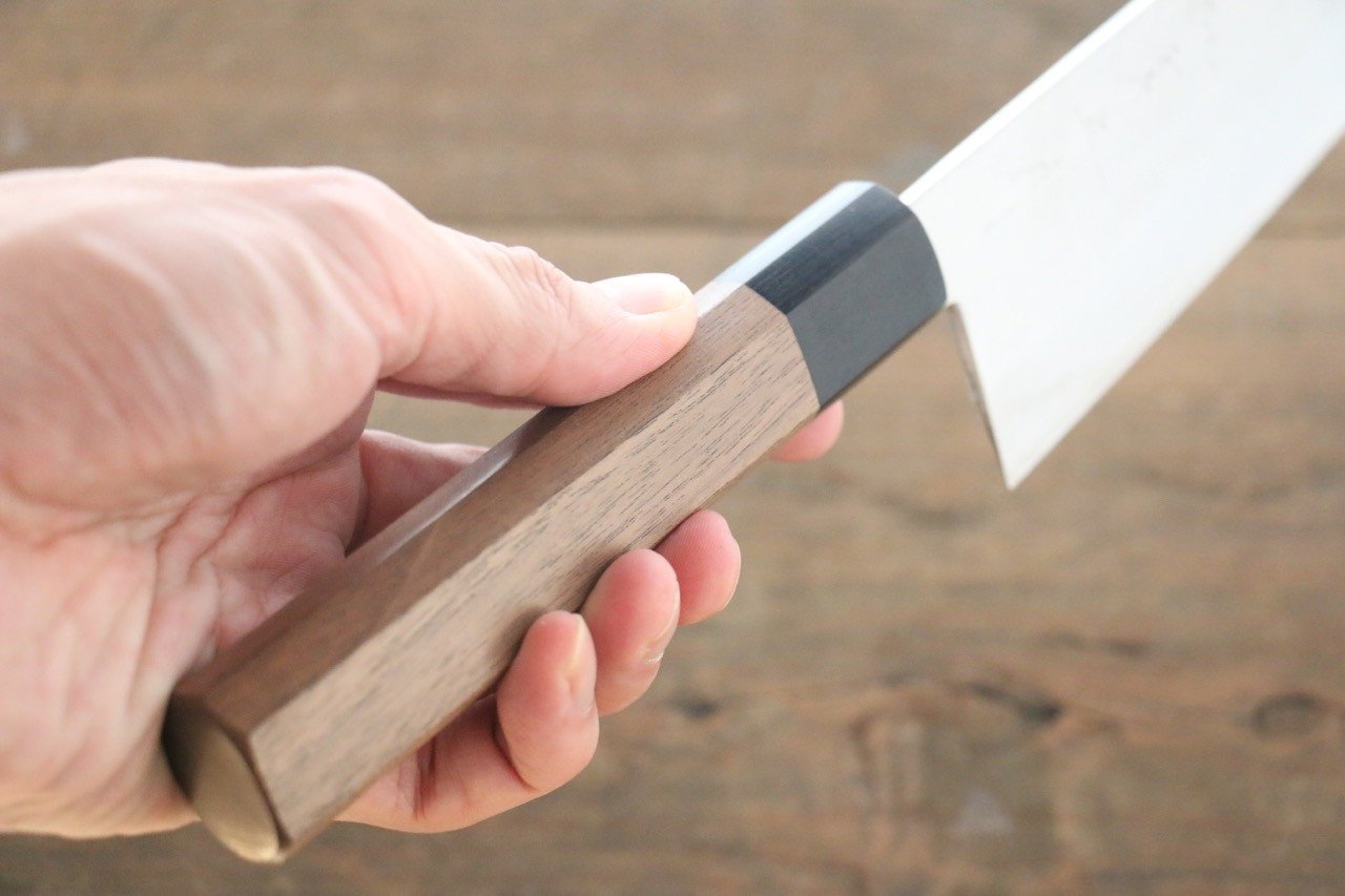 Shigeki Tanaka Silver Steel No.3 Nashiji Gyuto  210mm Walnut Handle - Japanny - Best Japanese Knife