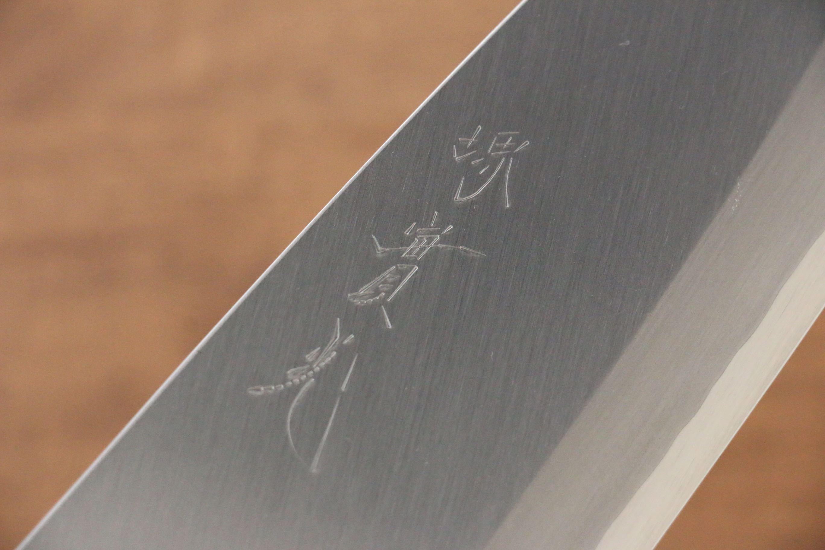 Jikko Silver Steel No.3 Deba  195mm Shitan Handle - Japanny - Best Japanese Knife