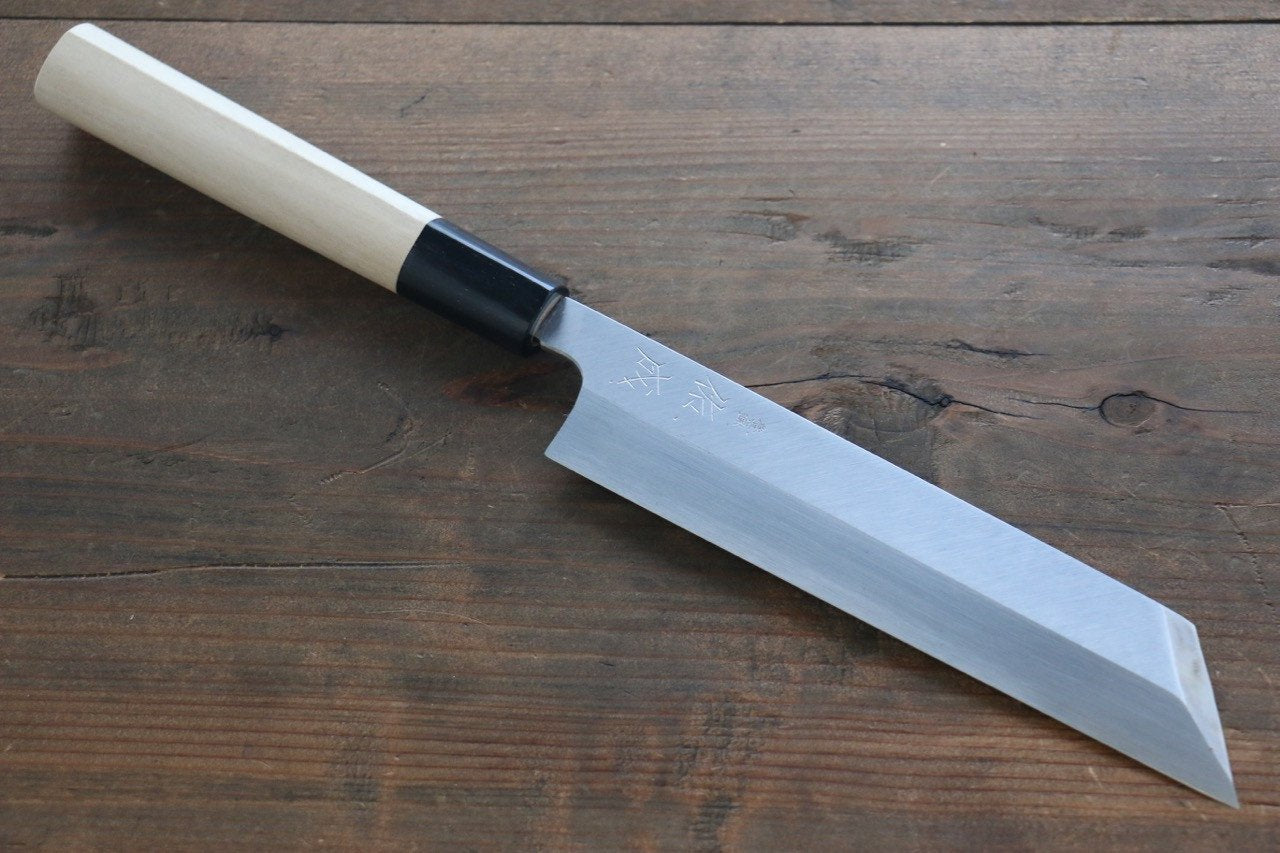 Sukenari White Steel No.2 Hongasumi Mukimono 180mm Magnolia Handle - Japanny - Best Japanese Knife