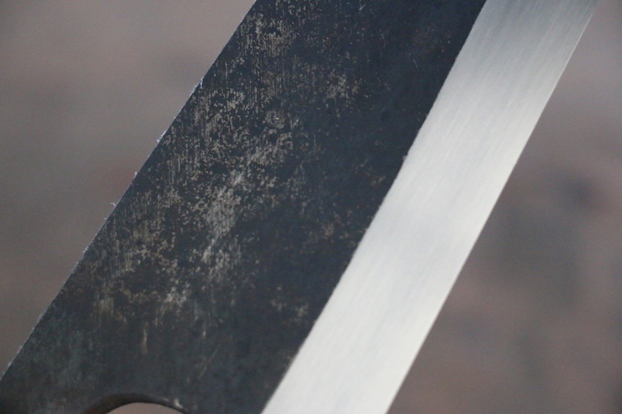 Sukenari White Steel No.2 Kurouchi Hongasumi Deba Magnolia Handle - Japanny - Best Japanese Knife