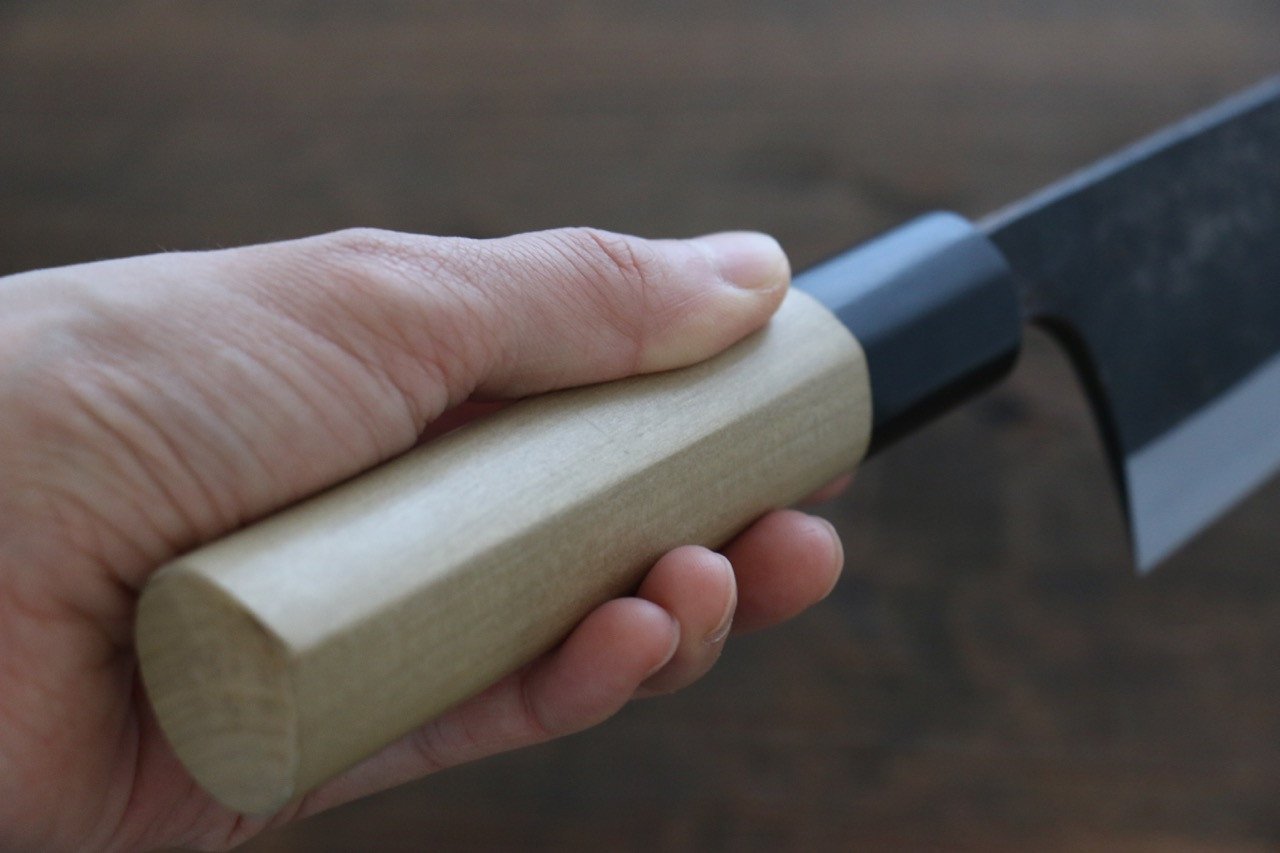 Sukenari White Steel No.2 Kurouchi Hongasumi Deba Magnolia Handle - Japanny - Best Japanese Knife