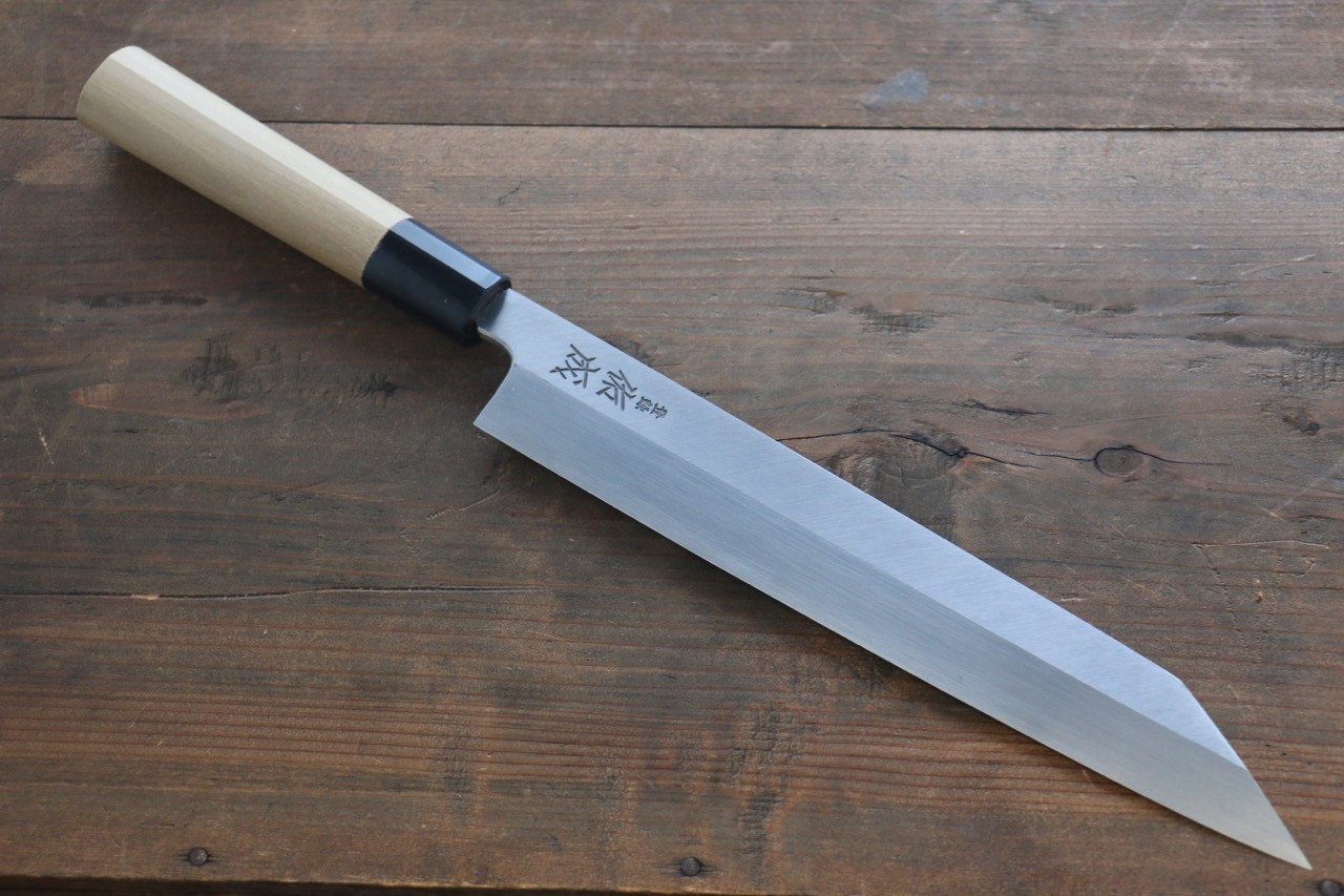 Sukenari White Steel No.2 Hongasumi Kiritsuke Magnolia Handle - Japanny - Best Japanese Knife