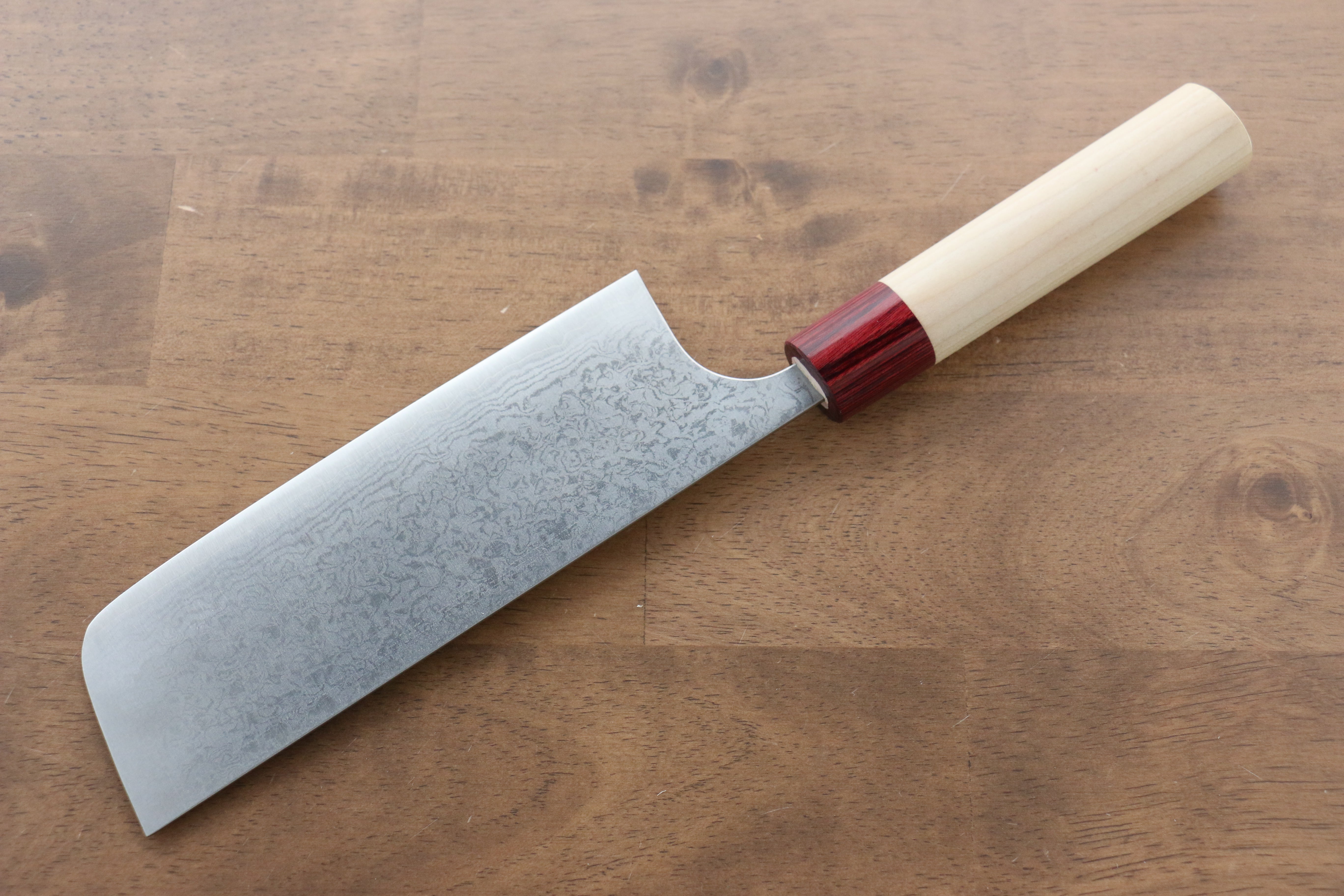 Masakage Kiri VG10 Damascus Nakiri 170mm Magnolia Handle - Japanny - Best Japanese Knife