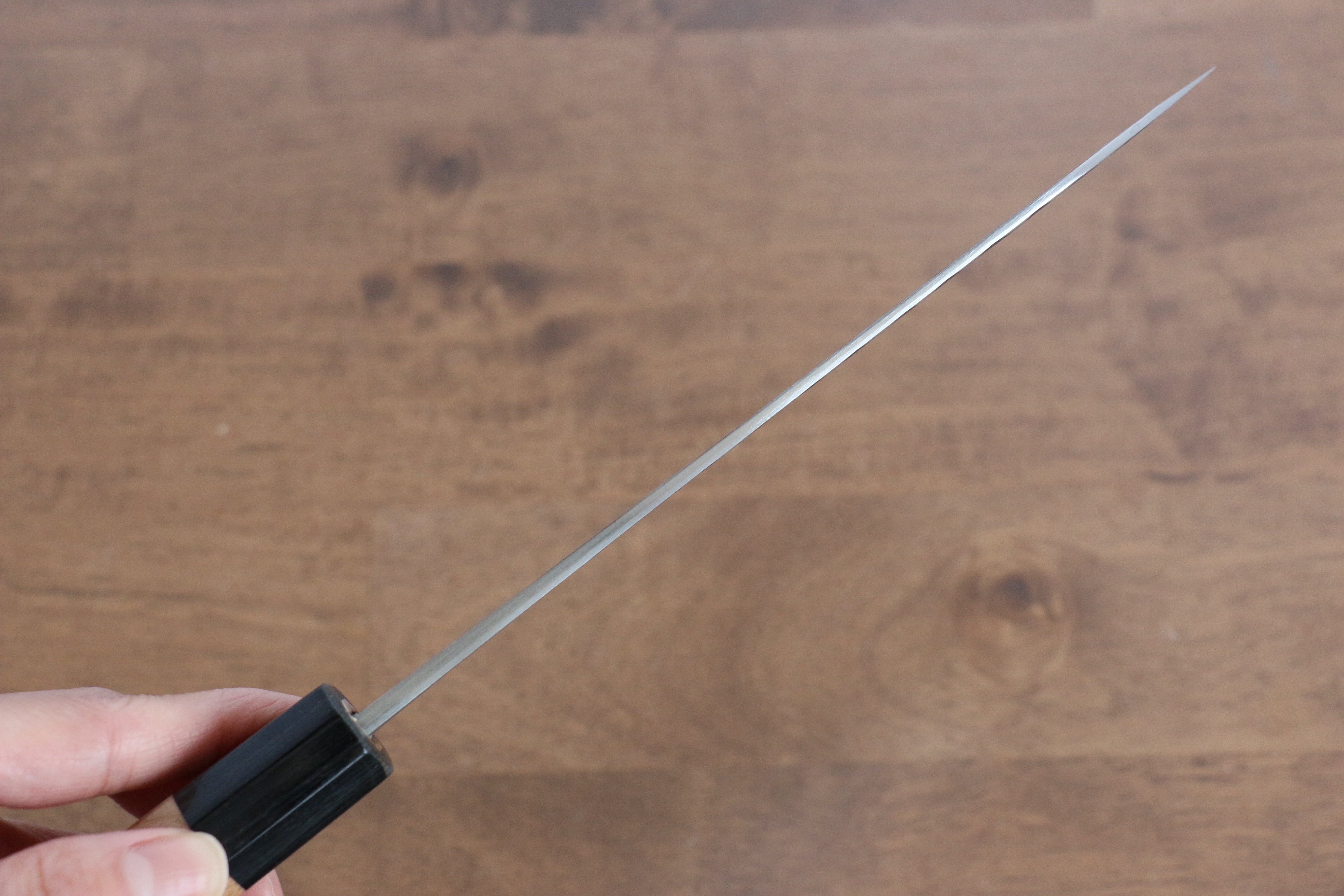 Masakage Koishi Blue Super Black Finished Santoku 165mm American Cherry Handle - Japanny - Best Japanese Knife