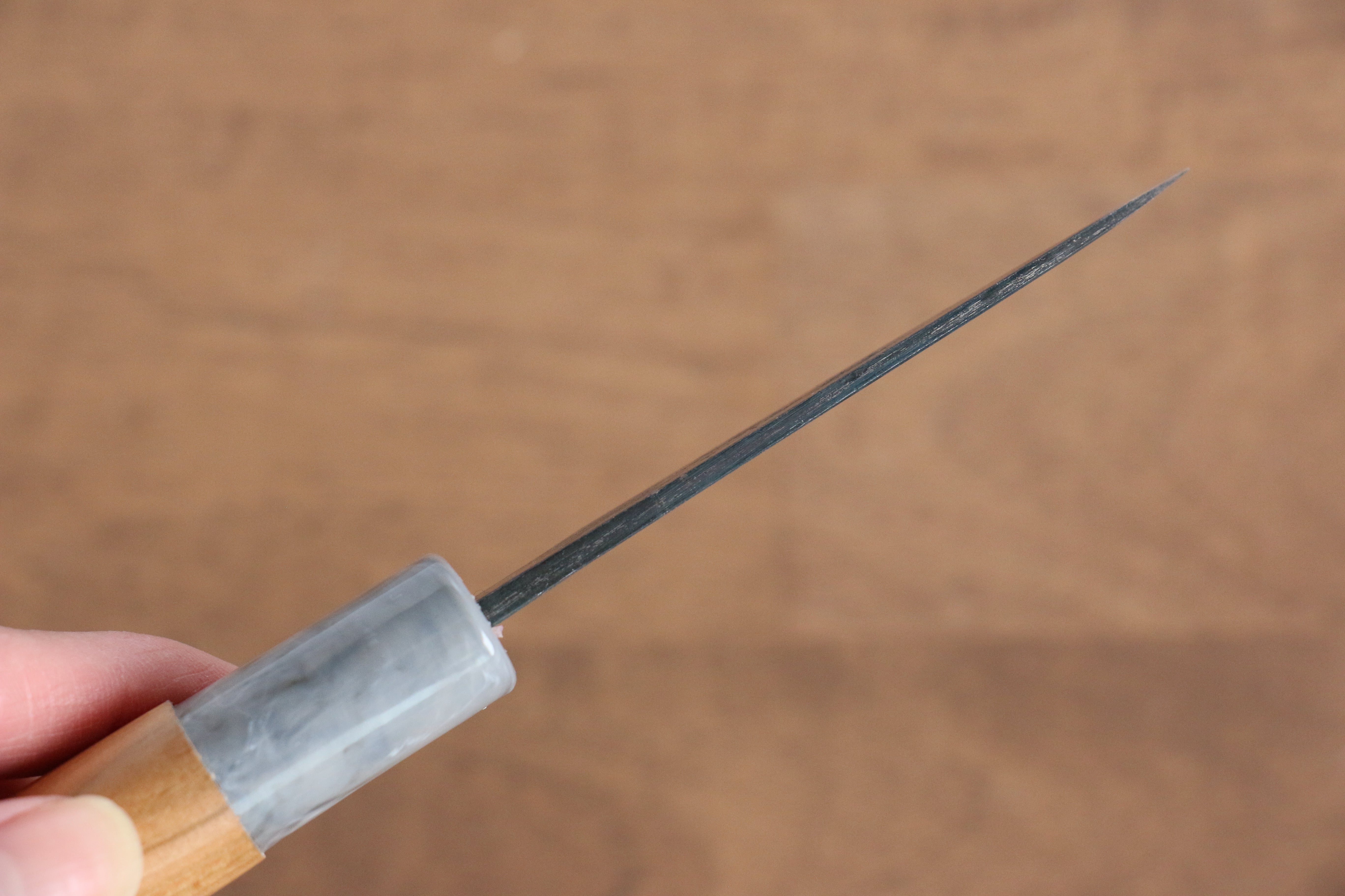 Masakage Mizu Blue Steel No.2 Black Finished Petty-Utility 80mm American Cherry Handle - Japanny - Best Japanese Knife